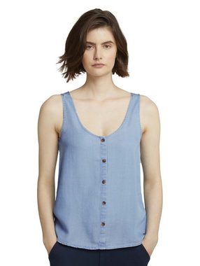 TOM TAILOR T-Shirt tencel top with but