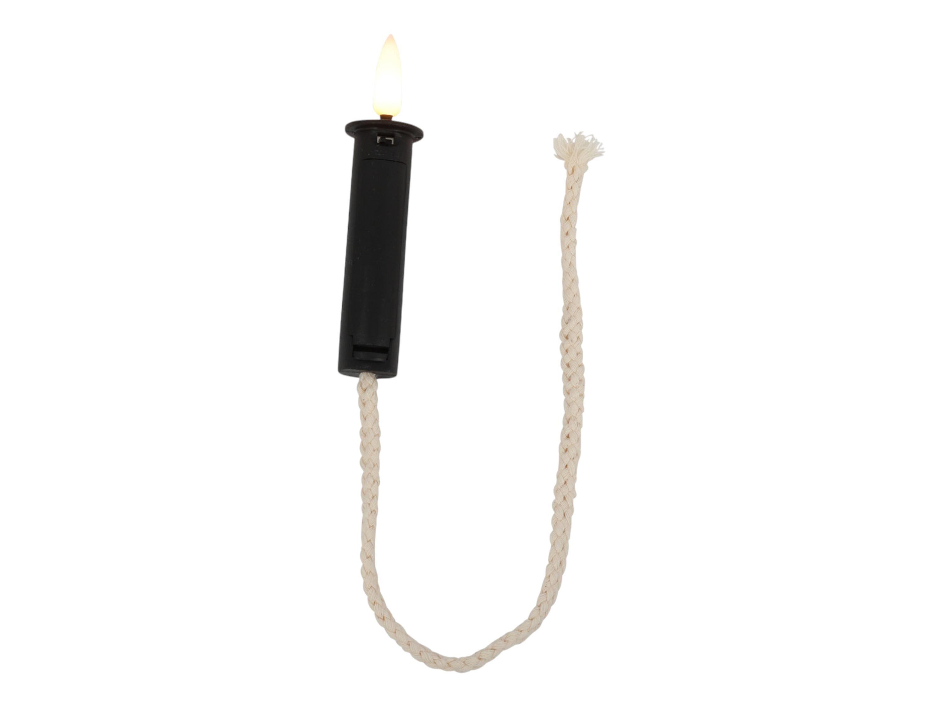 Countryfield LED-Kerze (1-tlg), Flaschenkorken Öllampen-Effekt schwarz 32cm günstig online kaufen