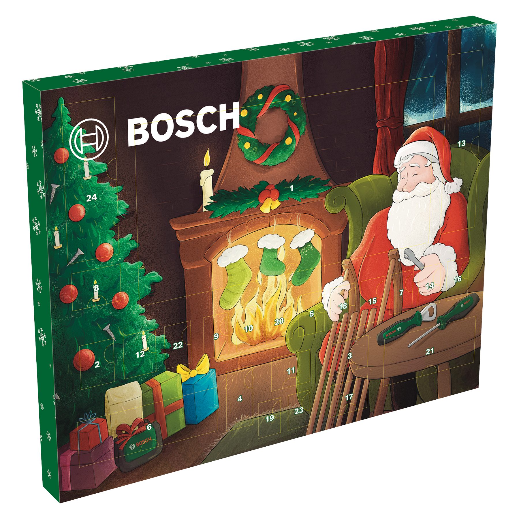 Bosch 2023 (28-teilig) Türchen) Weihnachtskalender Garden Adventskalender (28-tlg. Adventskalender Home mit 24 Bosch &