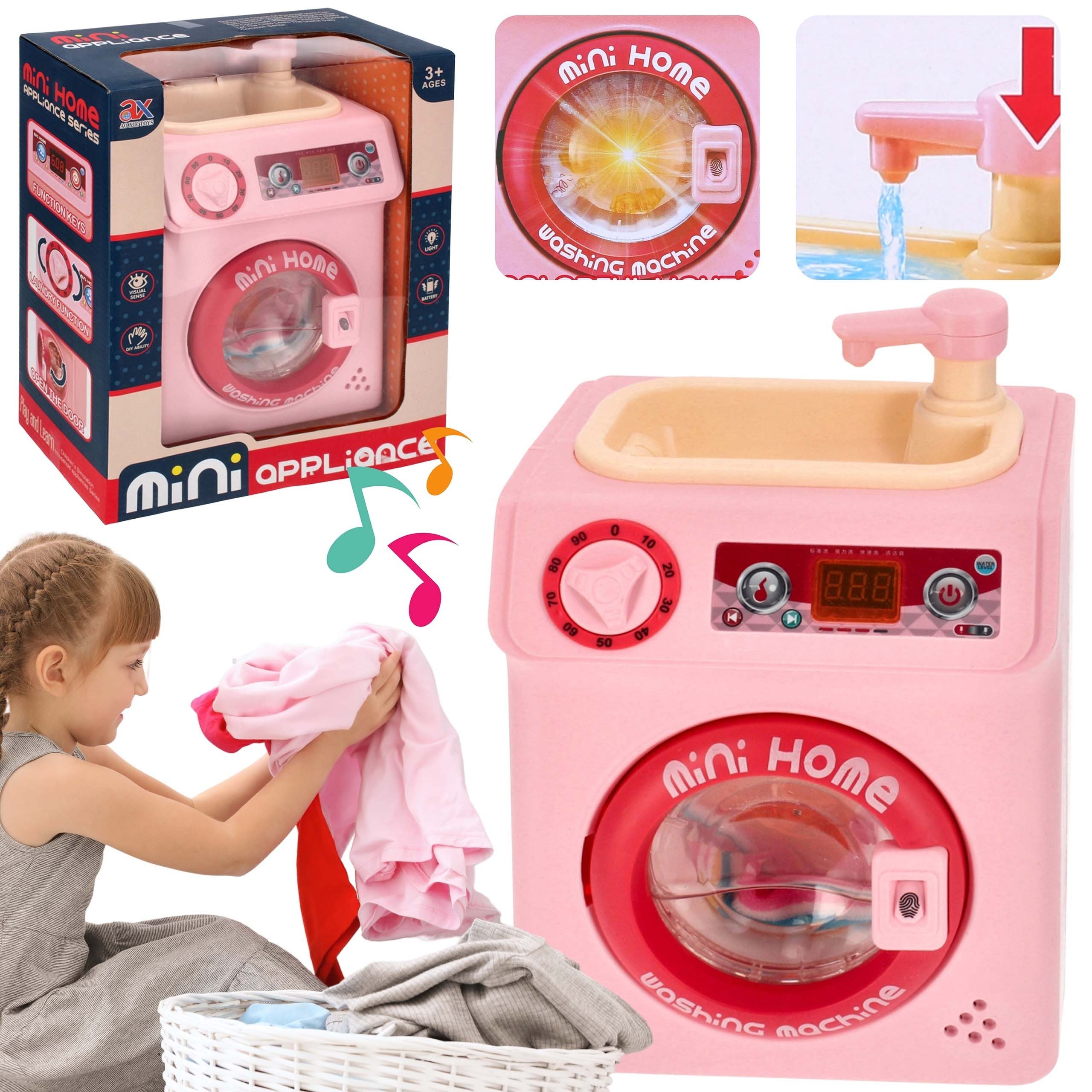 Sarcia.eu Kinder-Waschmaschine Interaktive Spielzeug-Waschmaschine, Licht, günstig online kaufen