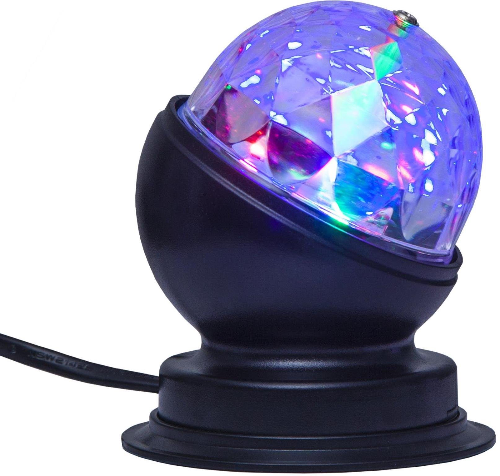 Discolicht Disco-Lamp Lichteffekt für Party + Dekoration 3-Farbiges Farbenspiel