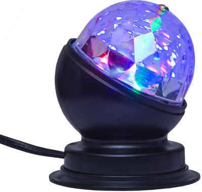 SATISFIRE Discolicht Disco-Lamp Lichteffekt für Party + Dekoration 3-Farbiges Farbenspiel