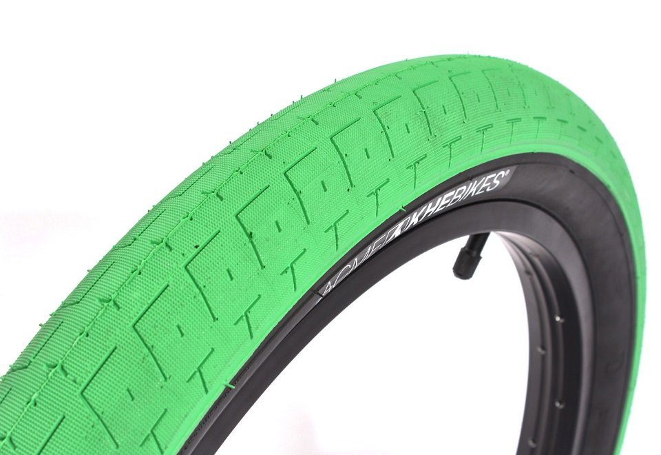 grün-schwarz, Reifen PARK/STREET 20 Zoll KHEbikes Fahrradreifen 2,40" x ACME 20"x2,40" BMX KHE
