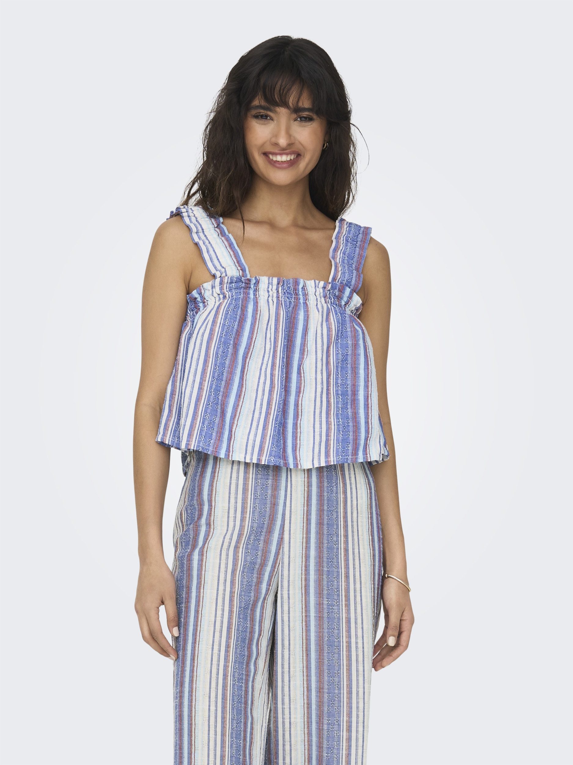 ONLY Tanktop ONLTHYME STRAP STRIPE TOP PNT