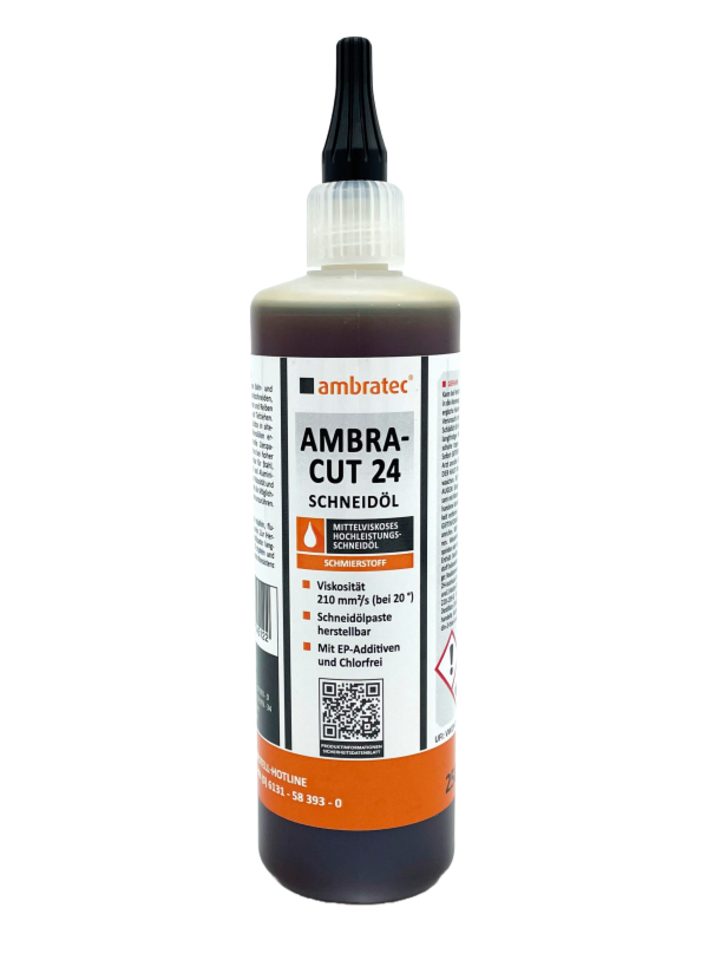 ambratec Bohr- & Schneidöl Ambracut 24 Mittelviskoses Hochleistungs-Schneidöl - portofrei -, 250 ml