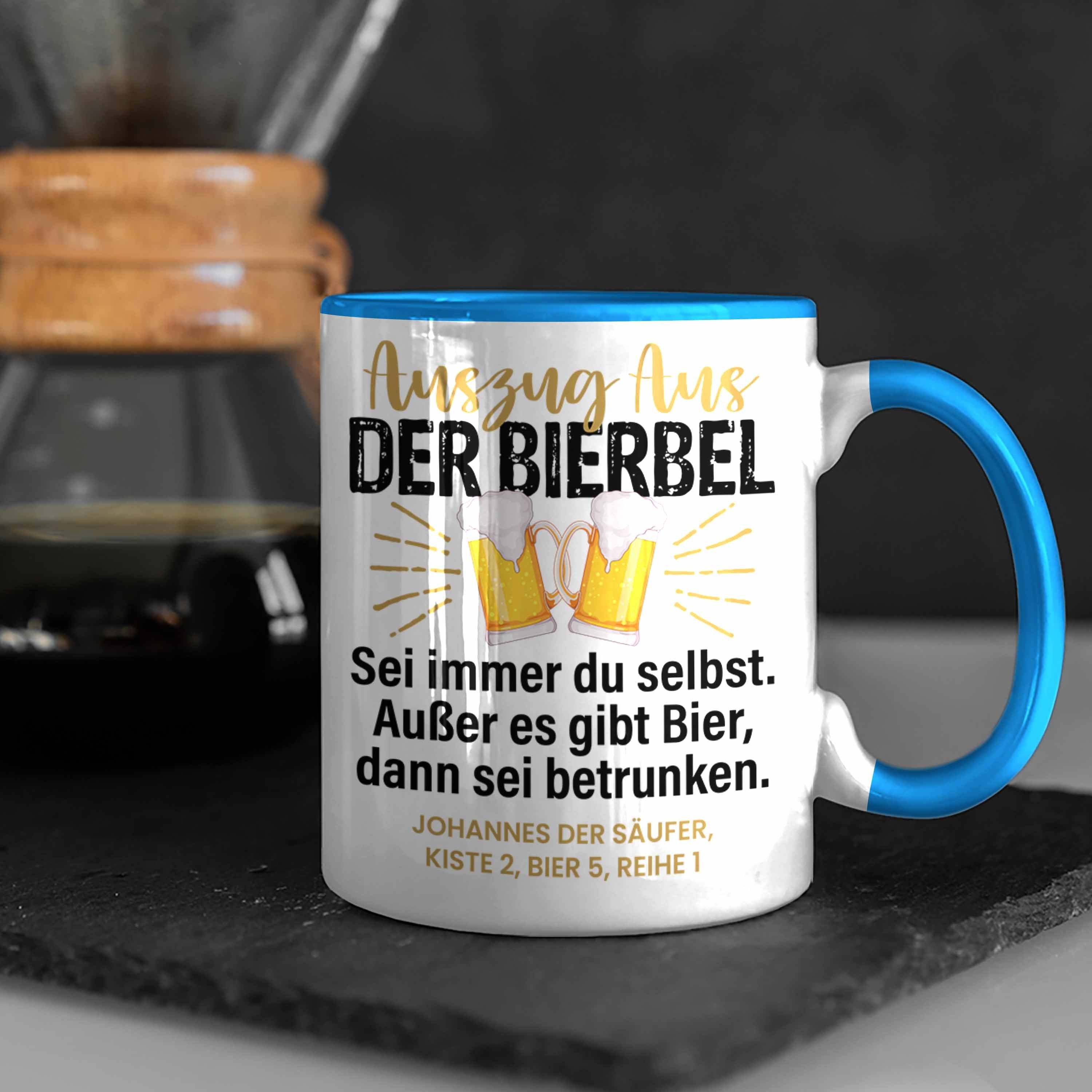 Blau Humor Geschenkidee Spruch Tasse Lustiger Trendation Tasse Geschenk Bierbel Biertrinker