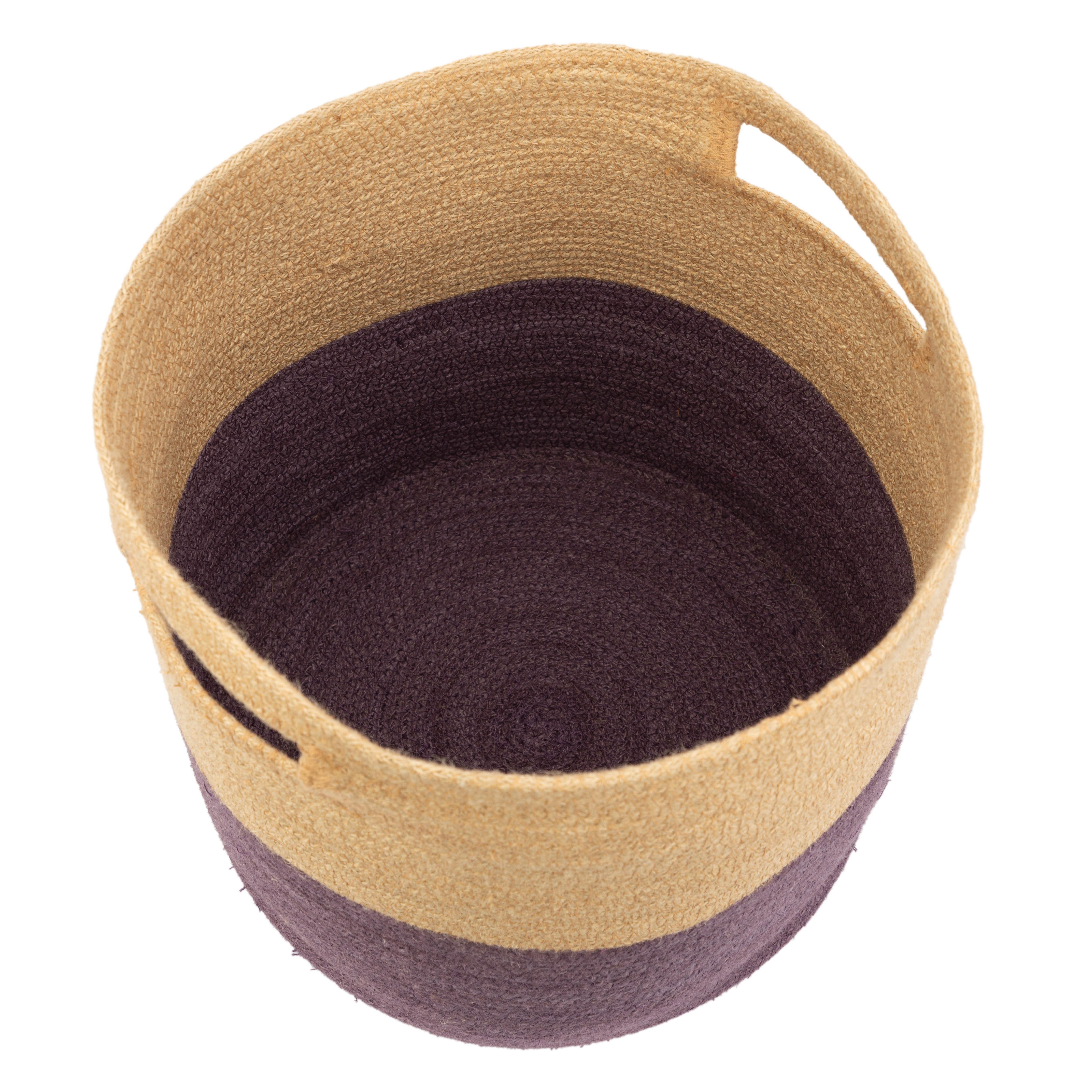 El Puente Aufbewahrungskorb Korb "Colorblock", Handmade, Handmade