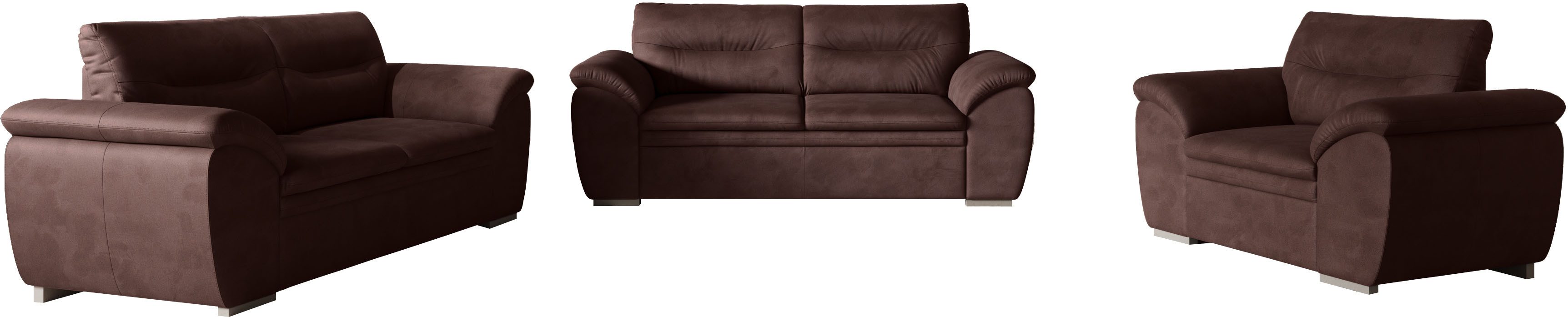 COTTA Polstergarnitur Leandra, Set bestehend aus: 2-Sitzer & 2,5-Sitzer günstig online kaufen