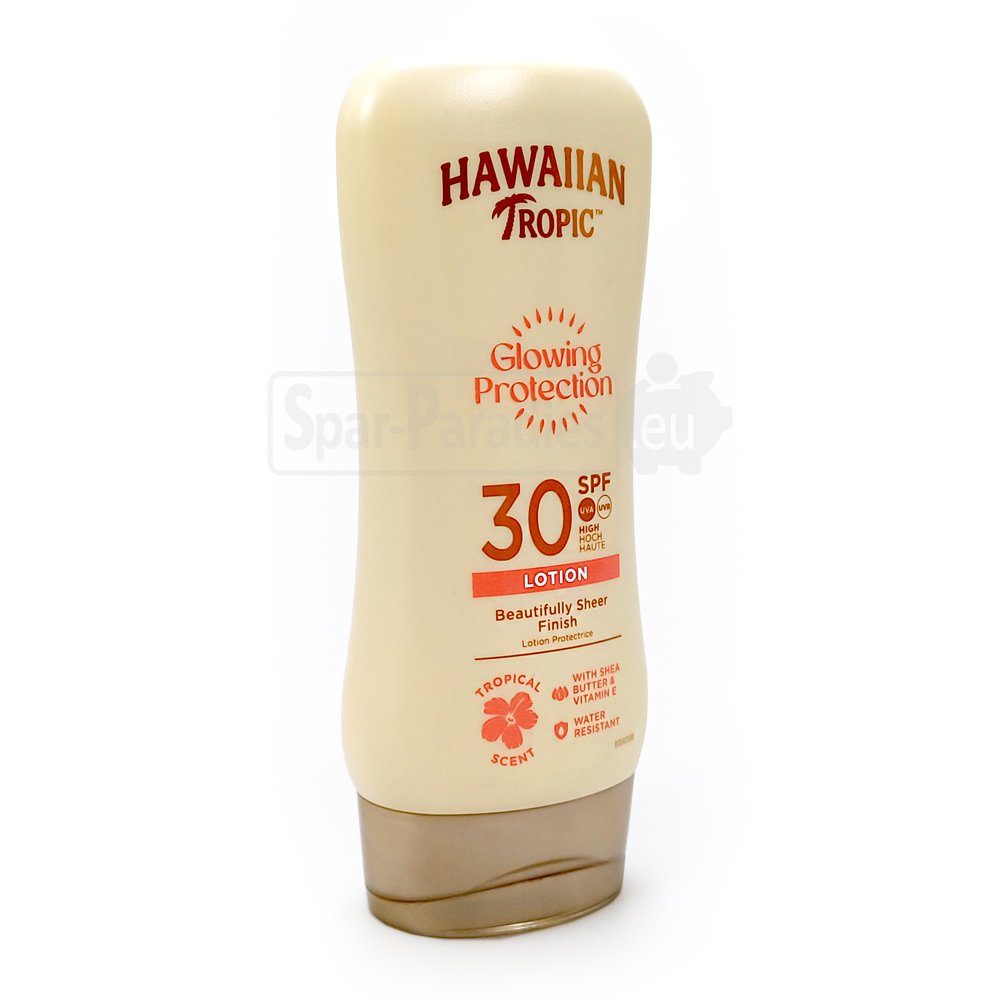 Hawaiian Tropic Sonnenschutzcreme Hawaiian Tropic Glowing Protection Sun Lotion LSF 30, 6er Pack