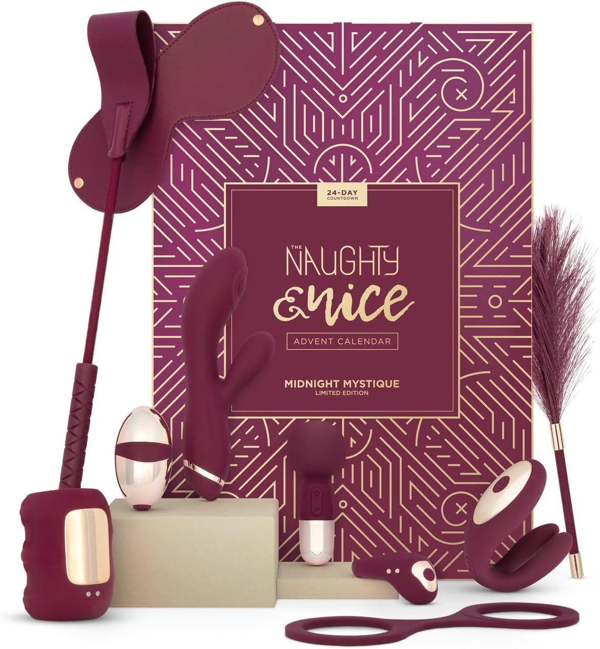 LoveBOXXX Adventskalender erotik Adventskalender für Erwachsene, 24 Sexspielzeuge und Accessoires