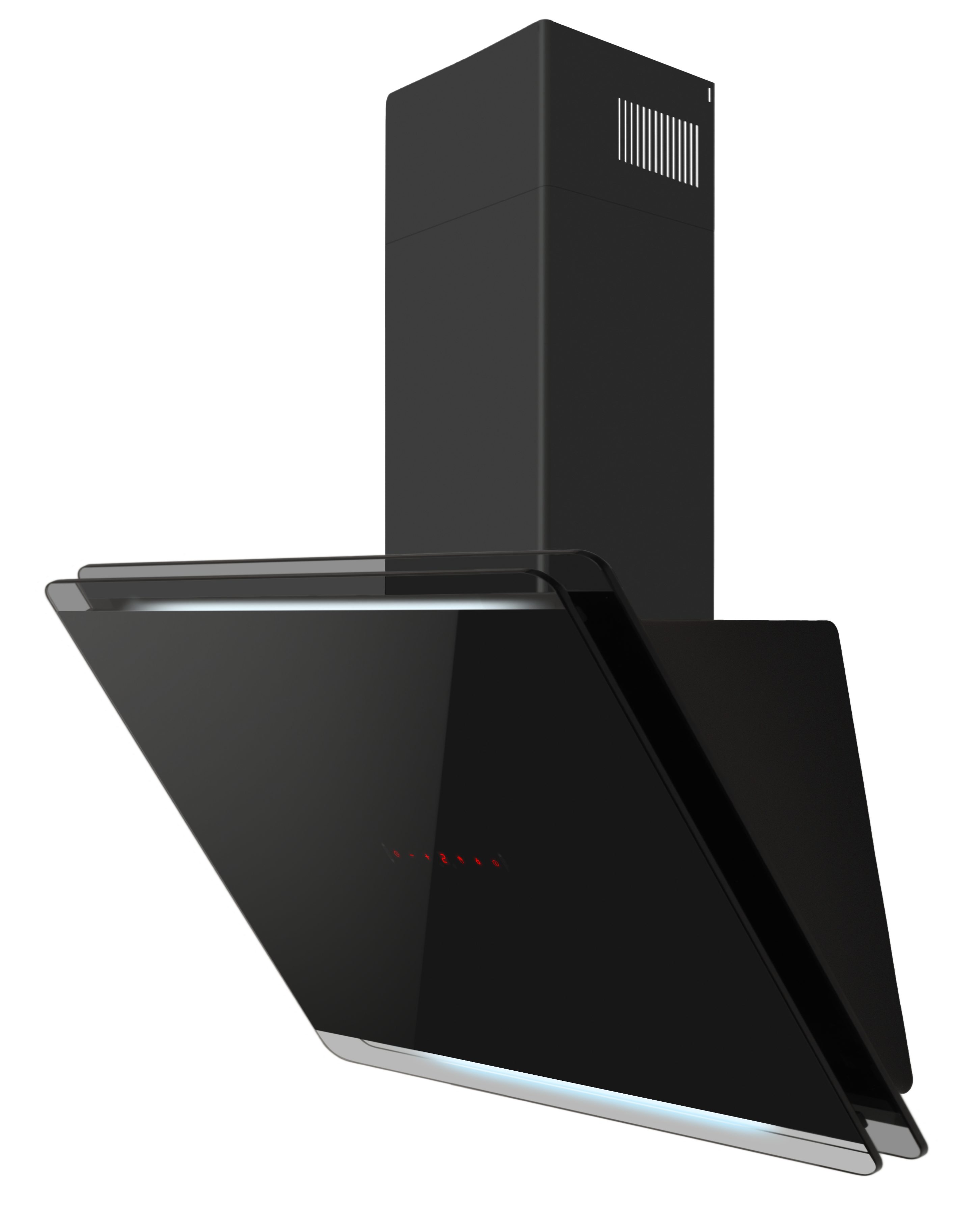 Amica Kaminhaube KHF 695 801 S KHF 695 801 S, Schwarz, stilvoll, flexibel – helles Licht, schnell sauber