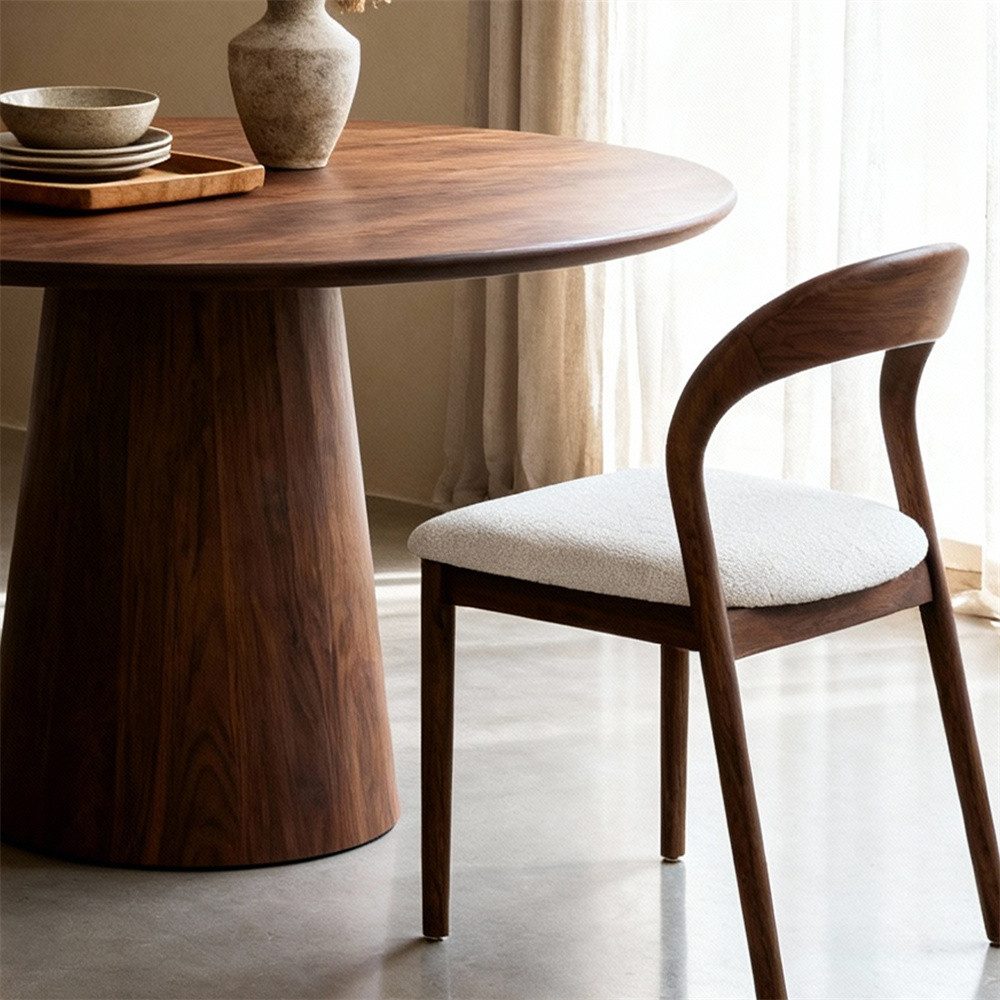 REDOM Esszimmerstuhl Holzstuhl (Zeitloses Design, Ahornholzrahmen, Gepolsterte Sitzfläche – Eleganter und Funktionaler Stuhl mit Hohem Komfort, 1 St)