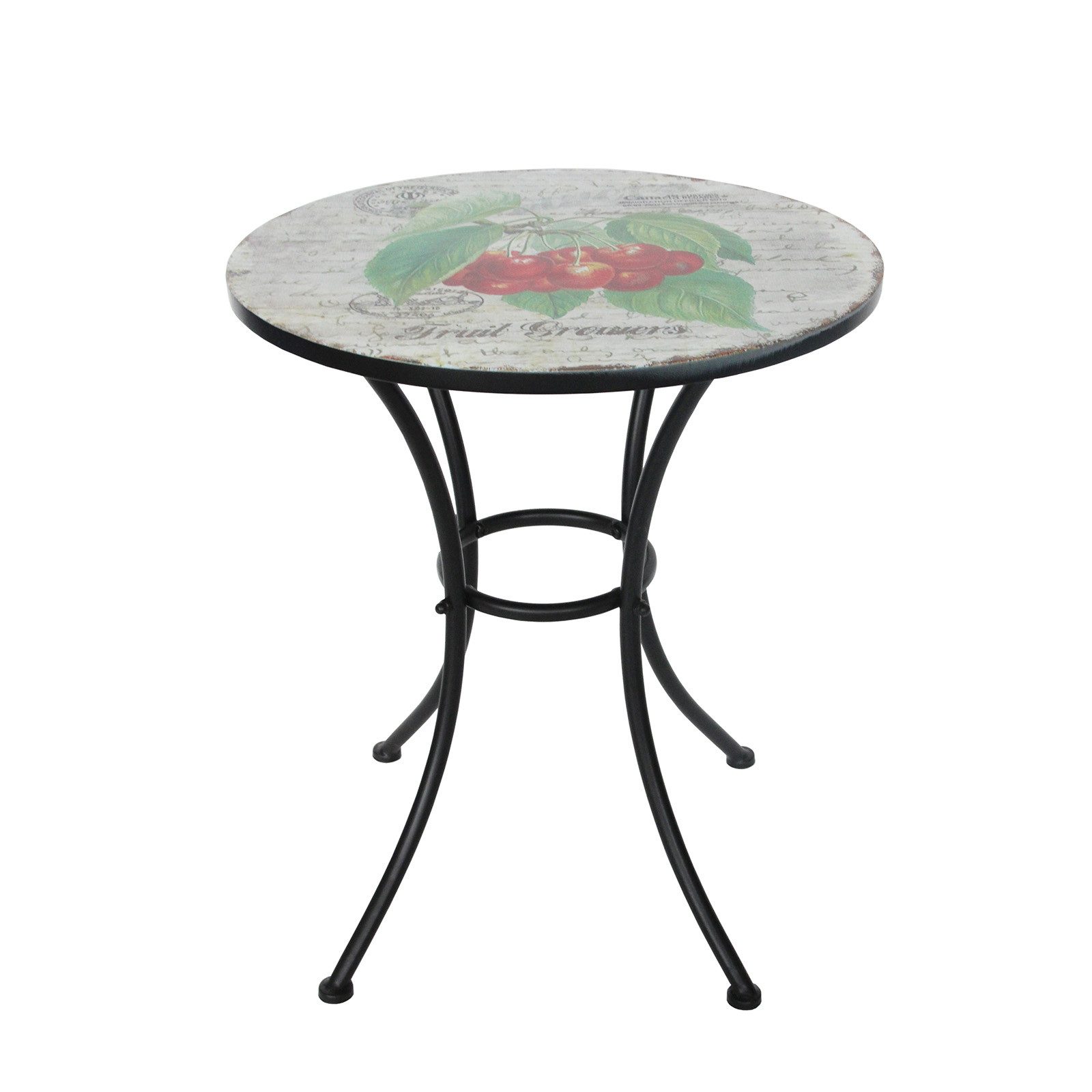 HTI-Living Gartentisch Gartentisch Celia Kirschen (Stück, 1-St., 1 Gartentisch), Balkontisch Terrassentisch Metalltisch