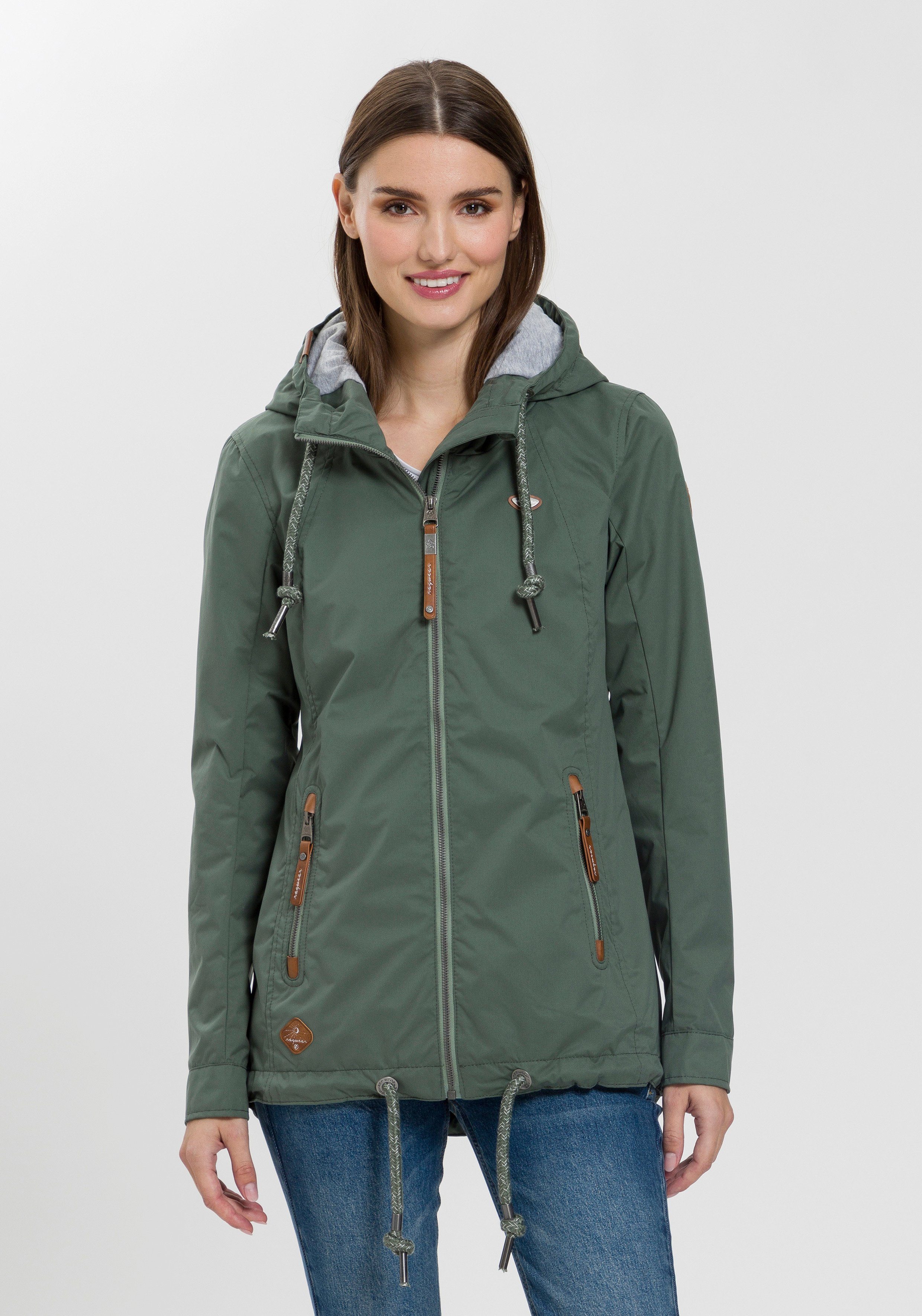 Übergangs-Outdoor-Jacke Ragwear 5031 stylische coating ZUZKA Water Funktionsjacke ZUZKA OLIVE repelent OUNI