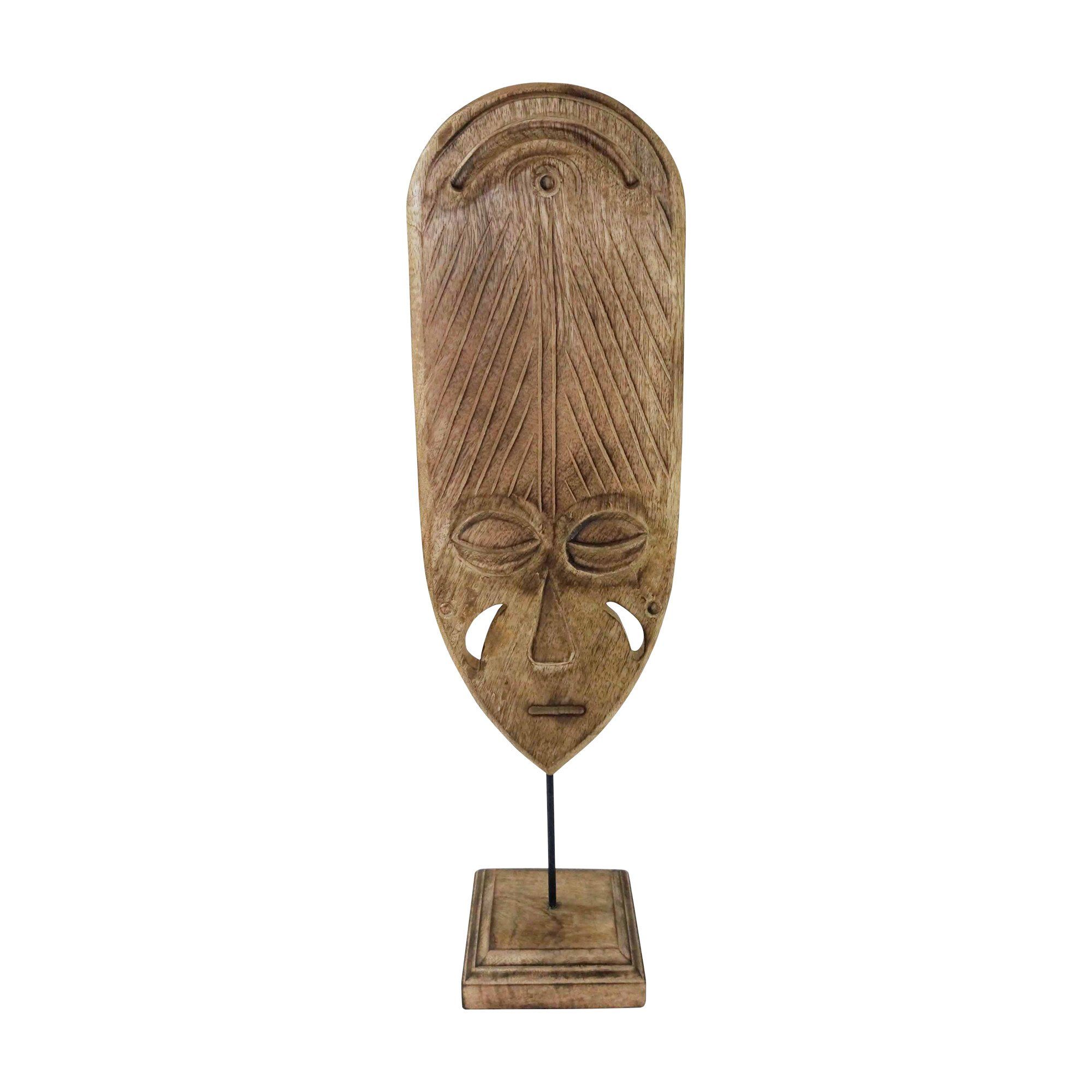 Mars & Holz Afrikanische Mars Maske More & Dekoration aus 52 cm, Exotische More Mango Dekofigur Maske