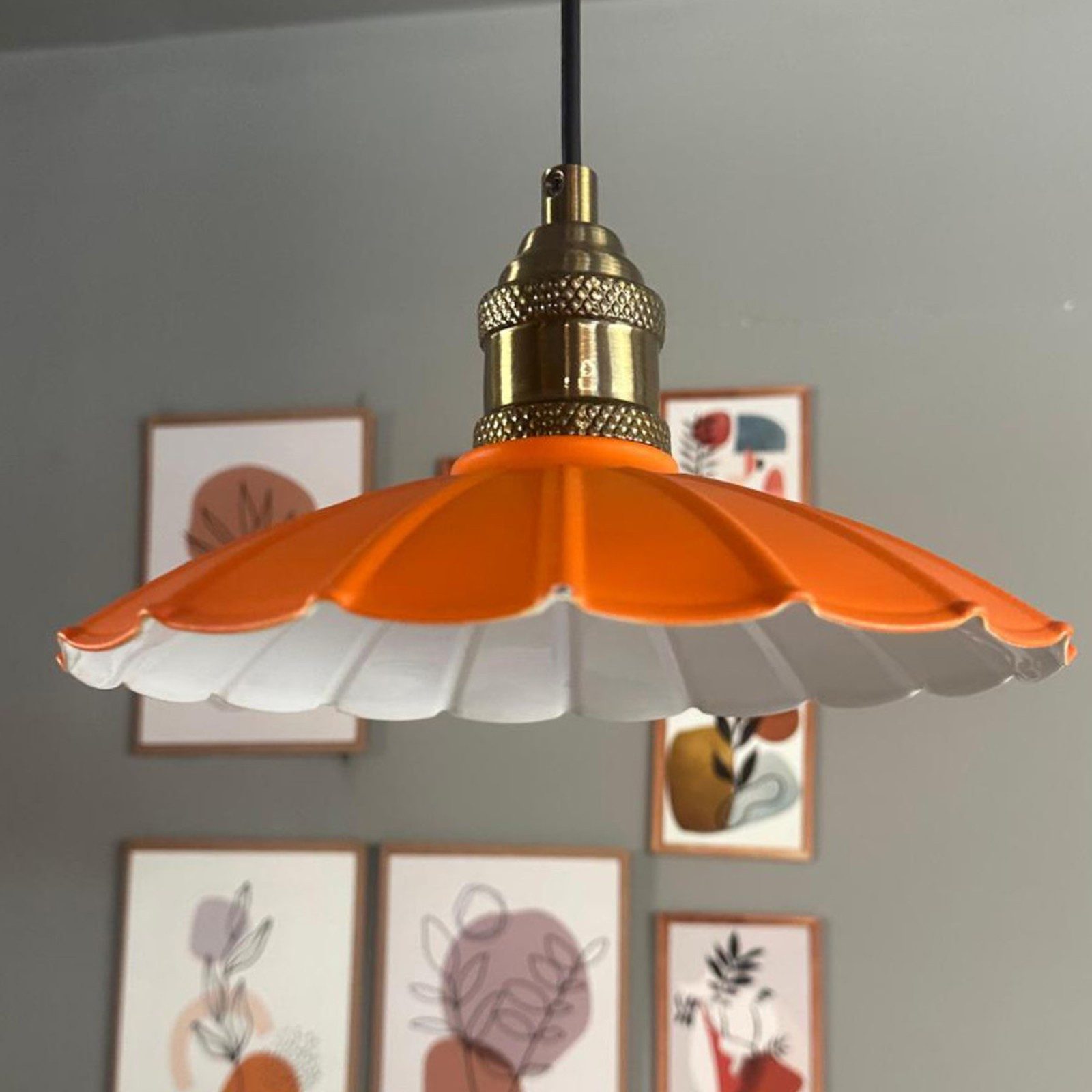 Bamyum Pendelleuchte Pendelleuchte Risso Metall Ø25cm, Modern Hängelampe, ohne Leuchtmittel