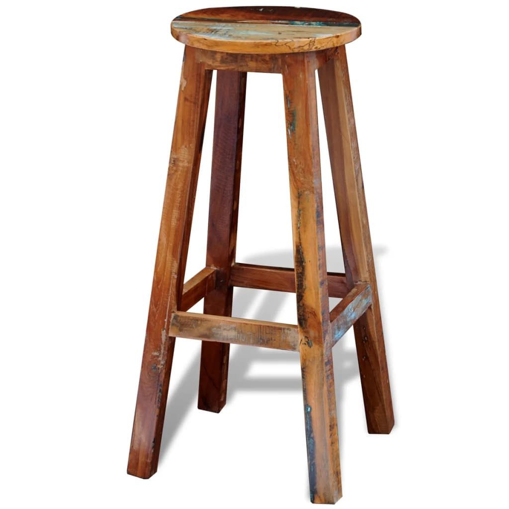 vidaXL Barhocker Barhocker Altholz Massiv (1 St)