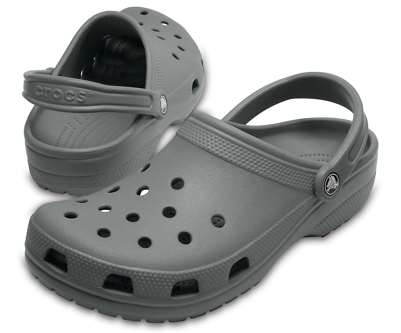 Crocs Sandale Classic Clog Slate grau Badeschuh