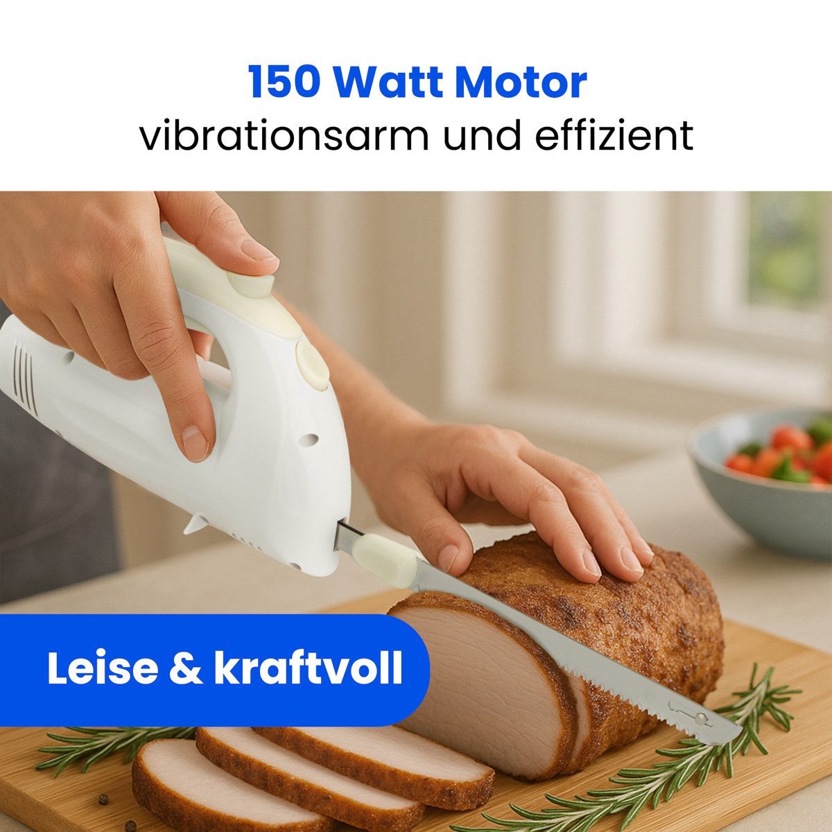CLATRONIC Elektromesser EM 3062, Elektromesser, Edelstahl-Klinge, 150W