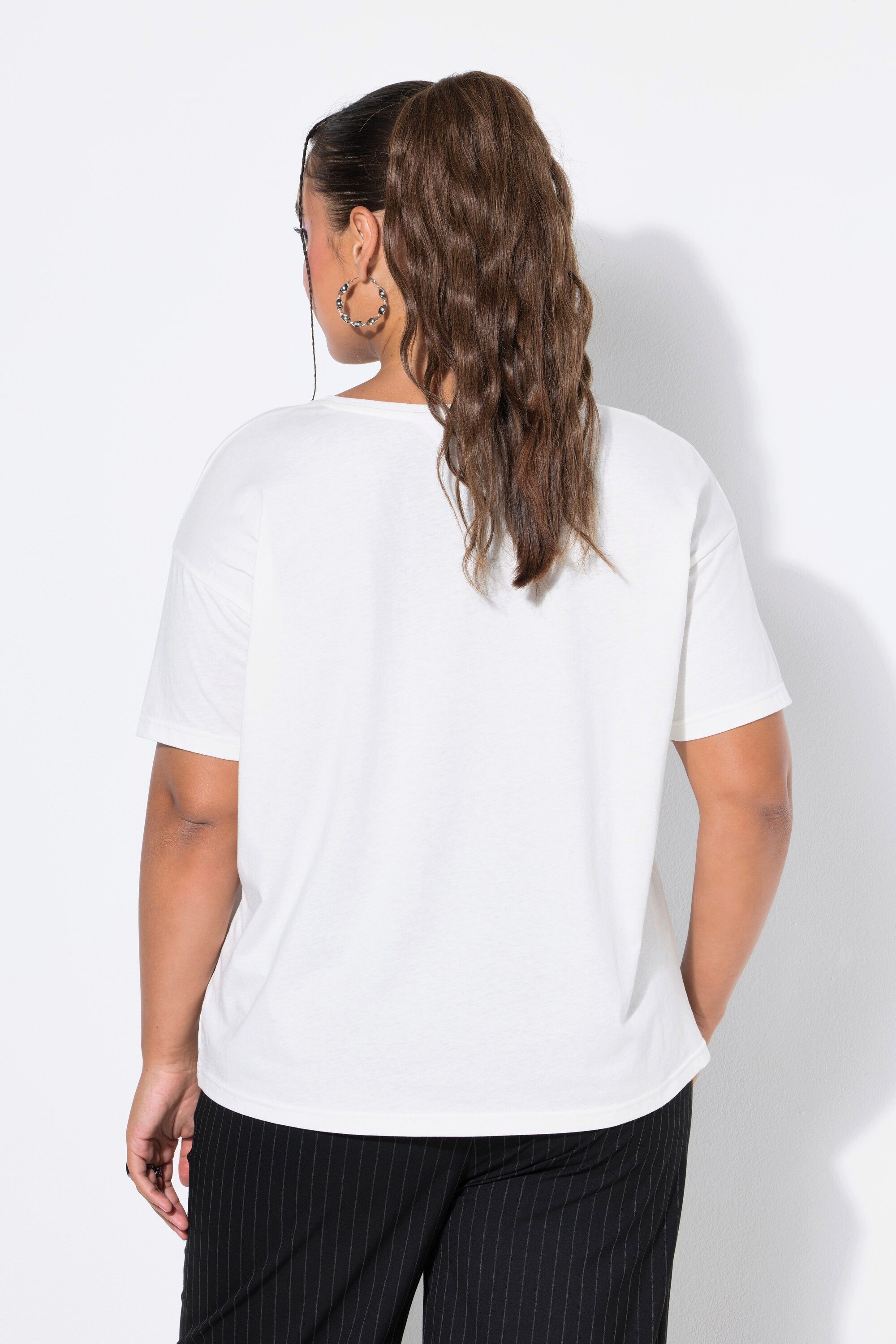 Studio Untold T-Shirt T-Shirt Oversize Shape Black/White Fashion Print – Bild 3 von 4