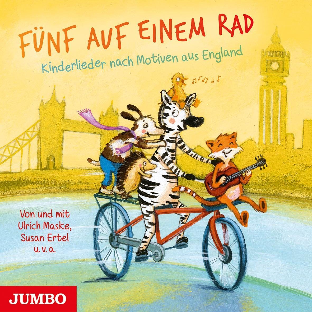 JUMBO Verlag Hörspiel-CD Fünf auf einem Rad. Kinderlieder nach Motiven aus England, Audio-CD