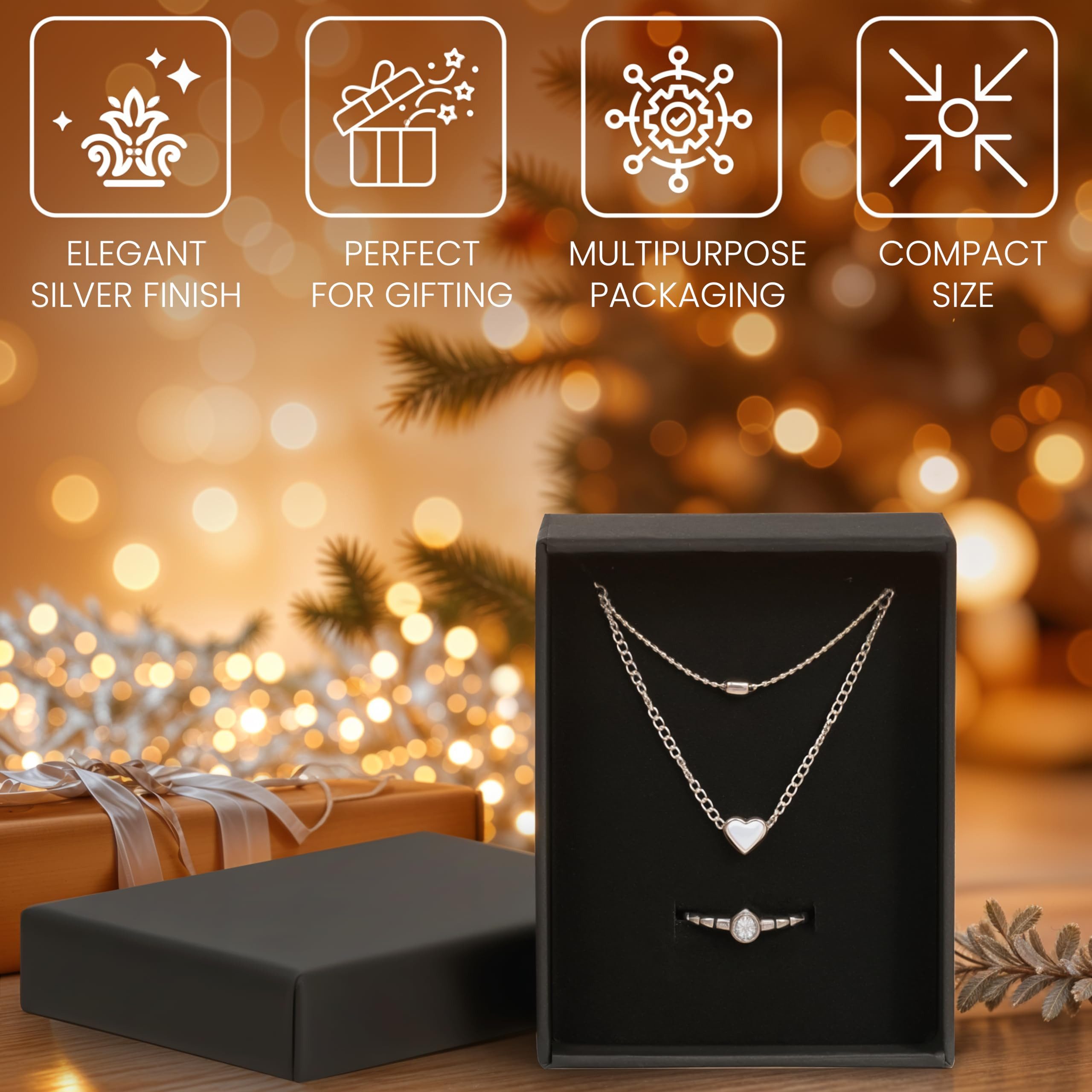 Thumbnail - Kurtzy Geschenkbox Schwarze Schmuckboxen (12 Stück) - 9x7x3 cm (1 St)