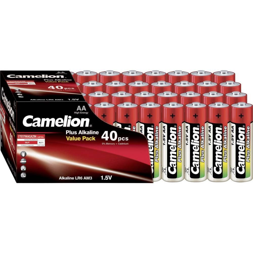 Camelion Alkaline Mignon-Batterien, 40er Akku