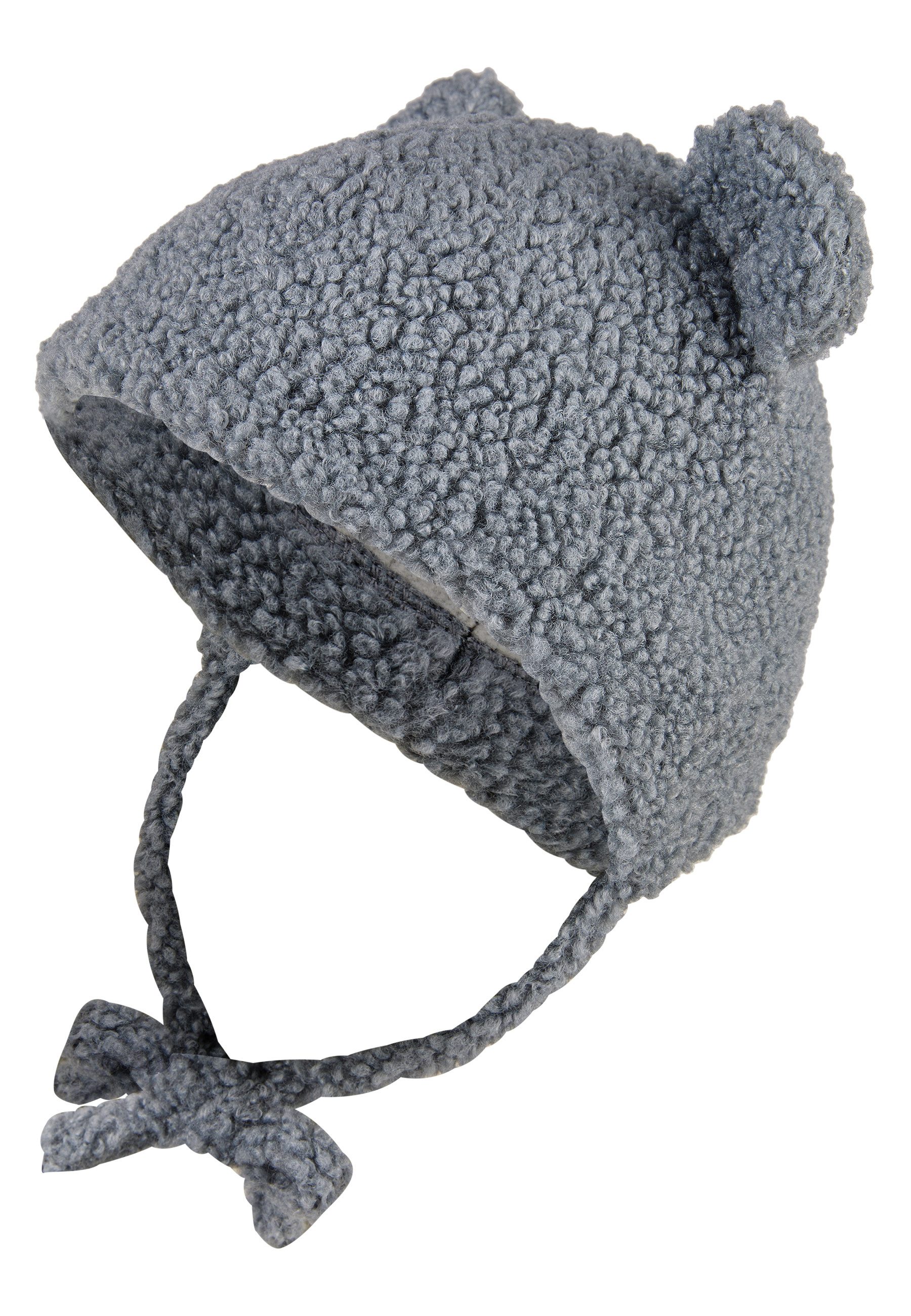 Sterntaler® Strickmütze Inka-Mütze Öhrchen (1-St) Teddyfell-Optik, warme Ohrenklappen, Bindeband