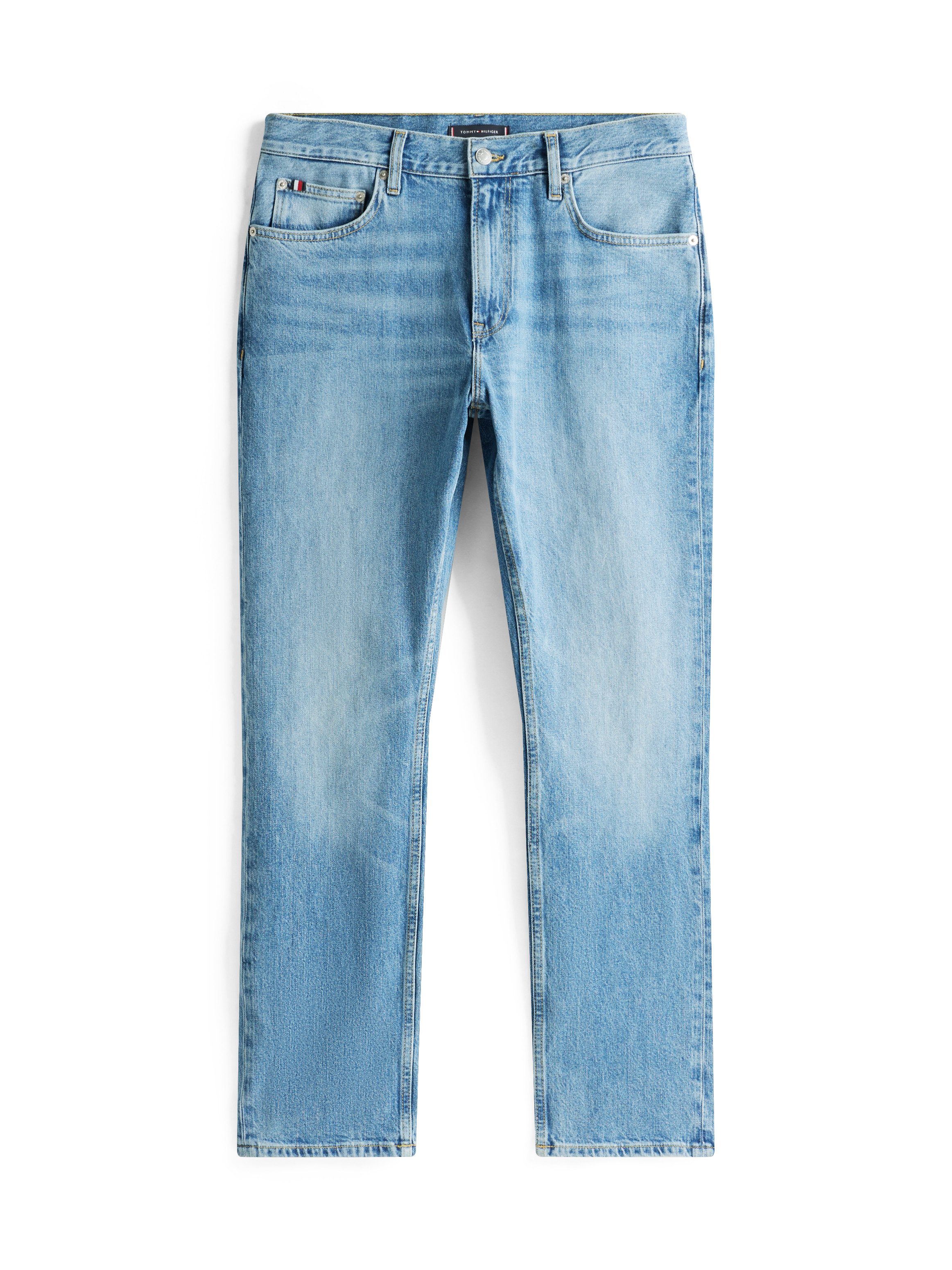 Tommy Hilfiger Straight-Jeans in blauer Waschung – Bild 5 von 5
