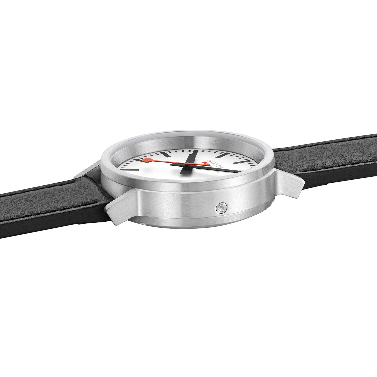 MONDAINE Quarzuhr MST.4101B.LBV.2SE, Herrenuhr stop2go mit Lederband 41 mm