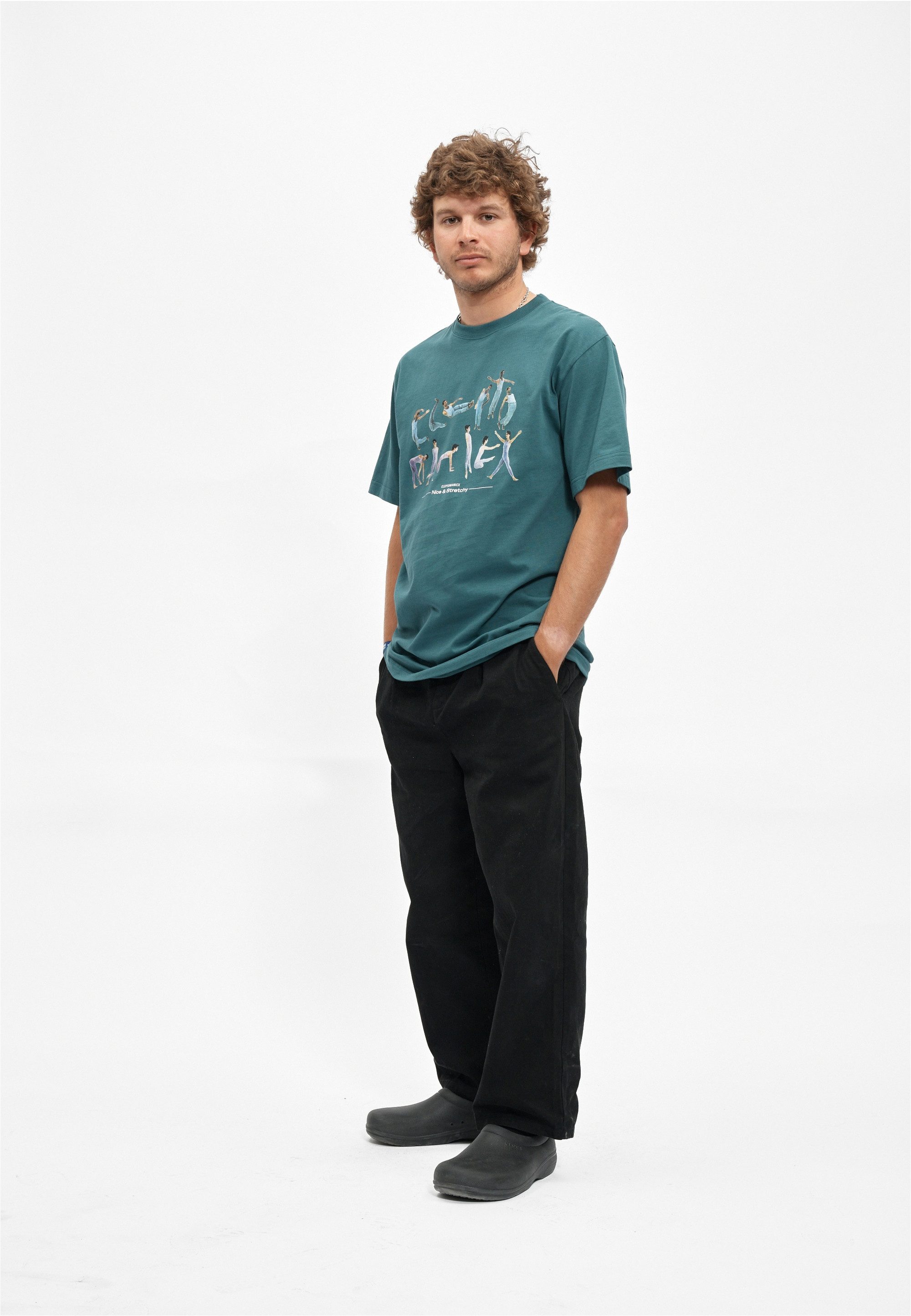 Cleptomanicx T-Shirt Stretchy mit großem Frontprint