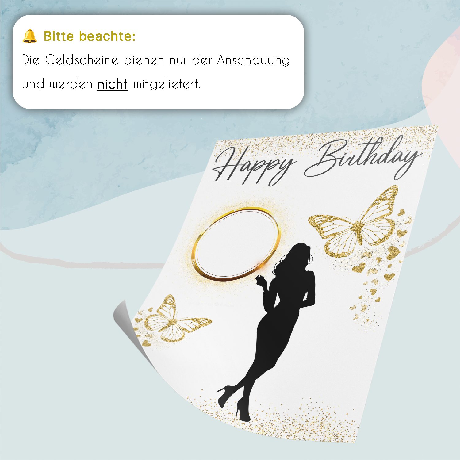 Tigerlino Poster Geburtstag Geldgeschenk Frauen Geburtstagsgeschenk günstig online kaufen