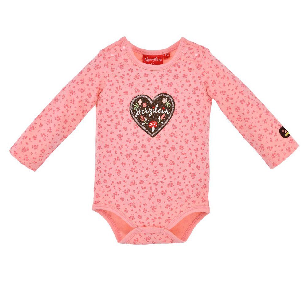 Strampler BONDI Baby Langarm Body 'Herzilein'