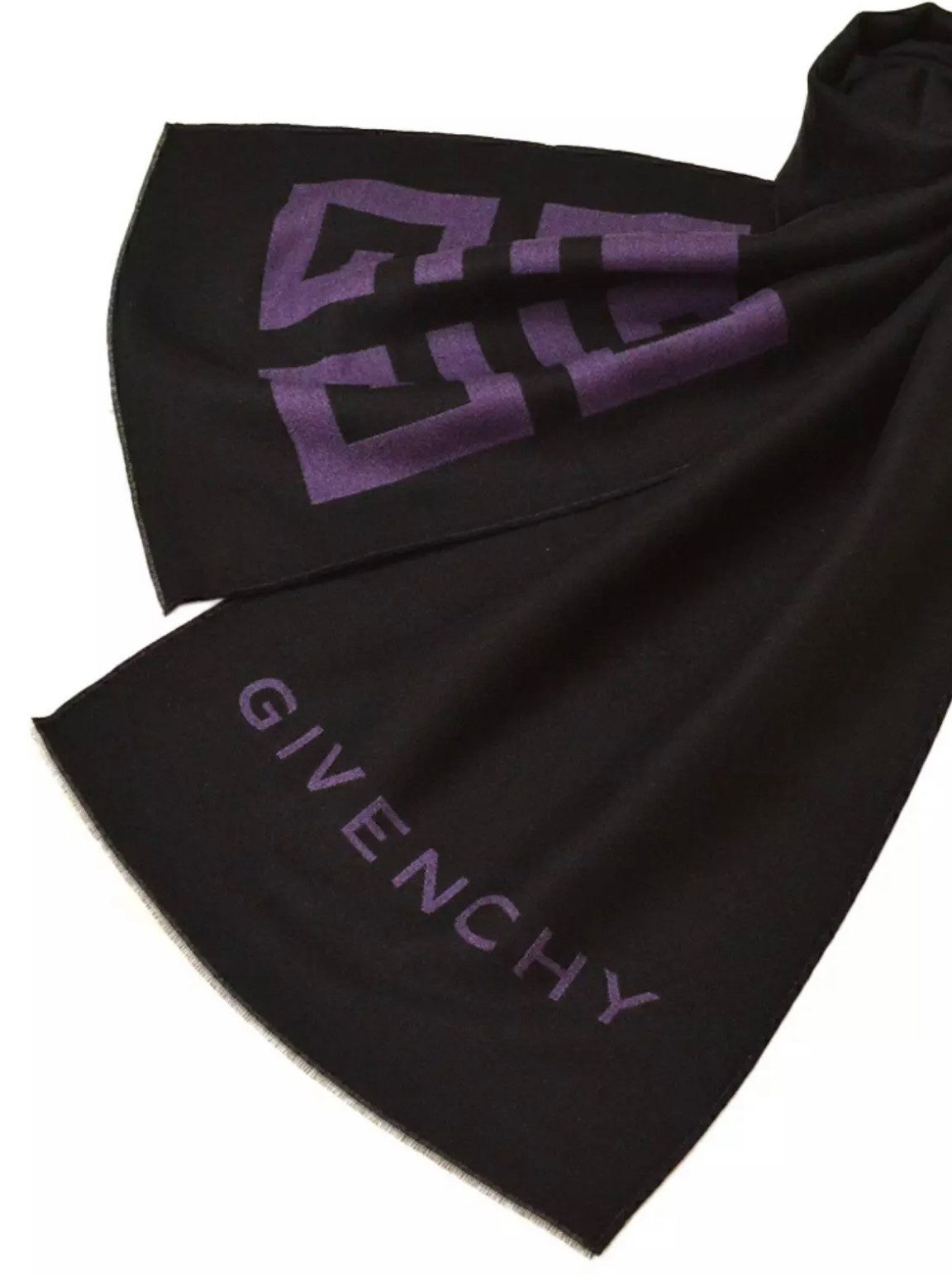 GIVENCHY Strickschal Unisex 4G Logo Schal, Bi-Farben-Design mit fein gestrickter Struktur