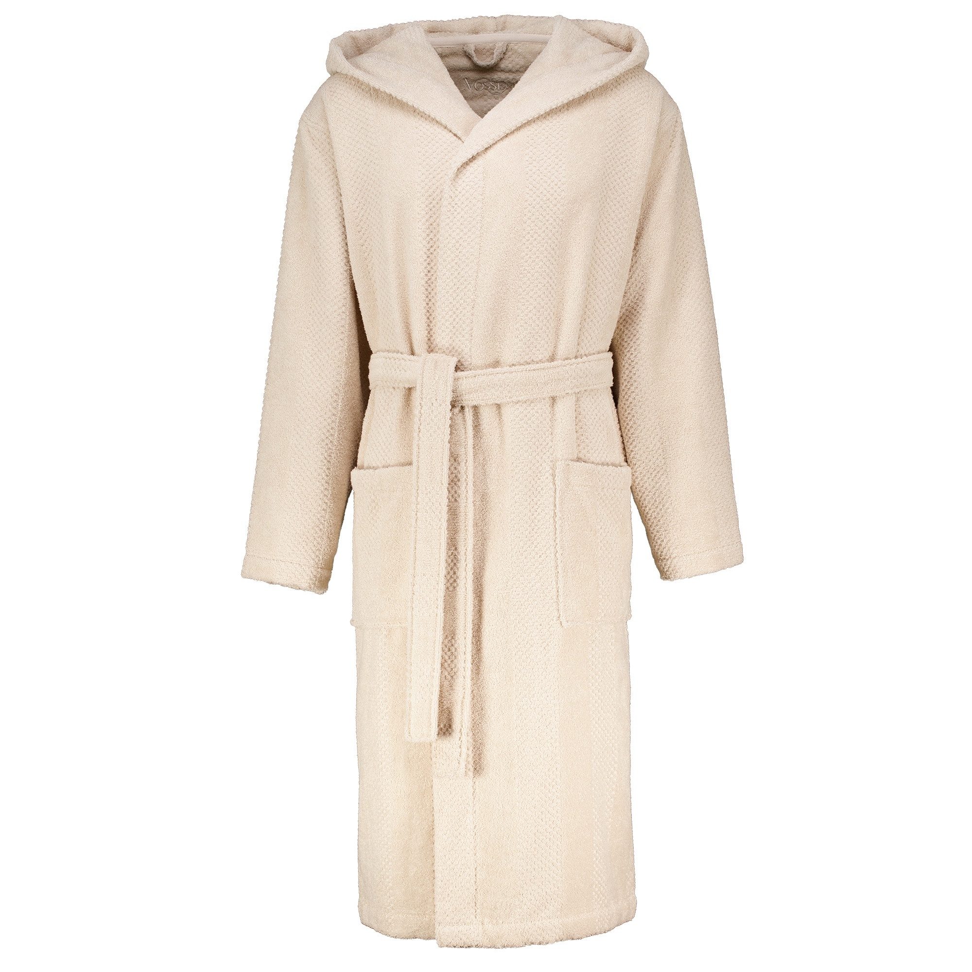 Vossen Unisex-Bademantel Balance Samu Kapuze Frottier, Kapuze, 100% Baumwolle