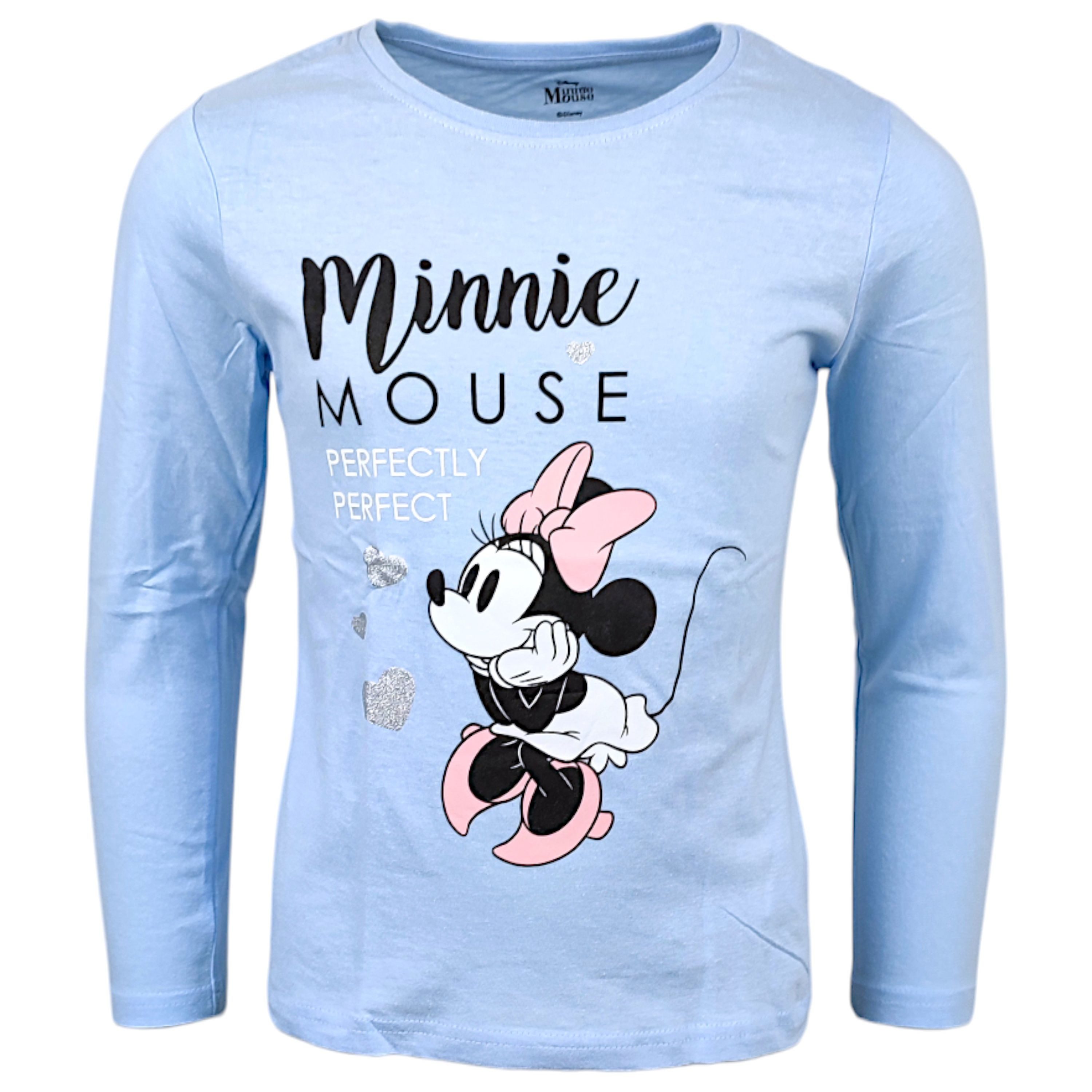 Langarmshirt Minnie Maus mit Glitzer