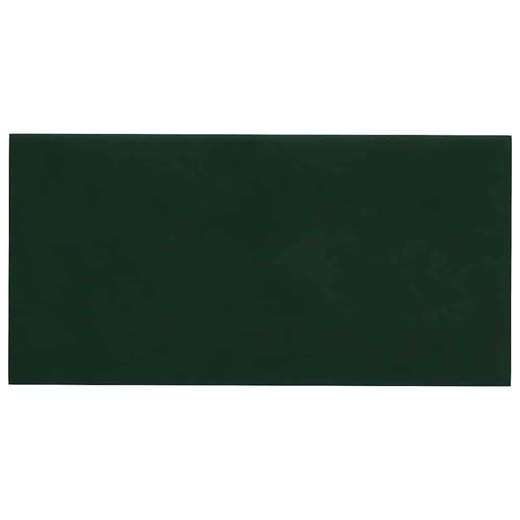 vidaXL Wandpaneel Стеновые панели 12 Stk. Dunkelgrün 30x15 cm Samt 0,54 m², (12-tlg)