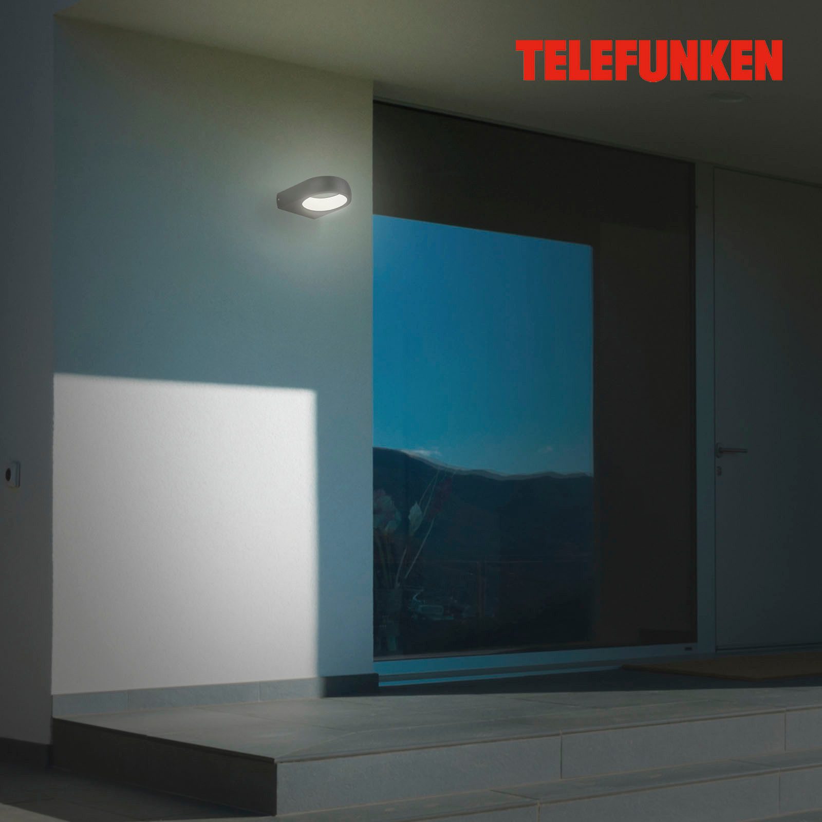 Telefunken LED Außen-Wandleuchte LED Außenleuchte, schwarz, 1xLED/6,5W günstig online kaufen