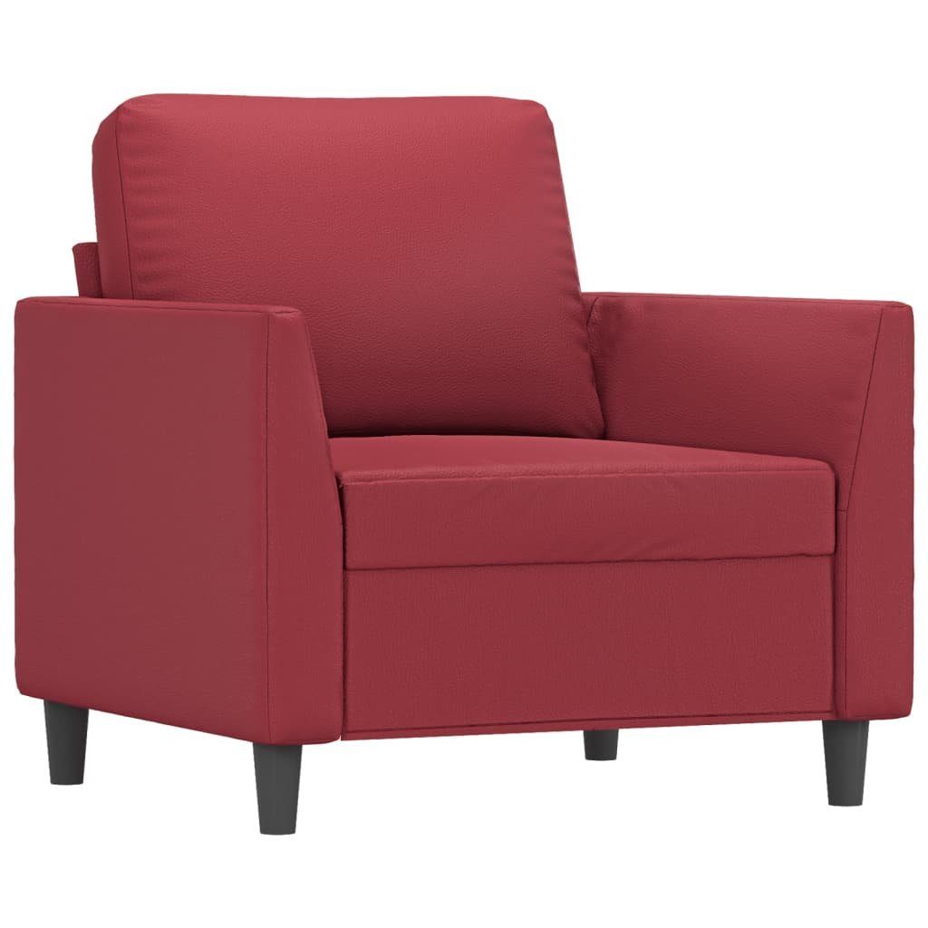 Sofa cm 60 Sessel Weinrot vidaXL Kunstleder