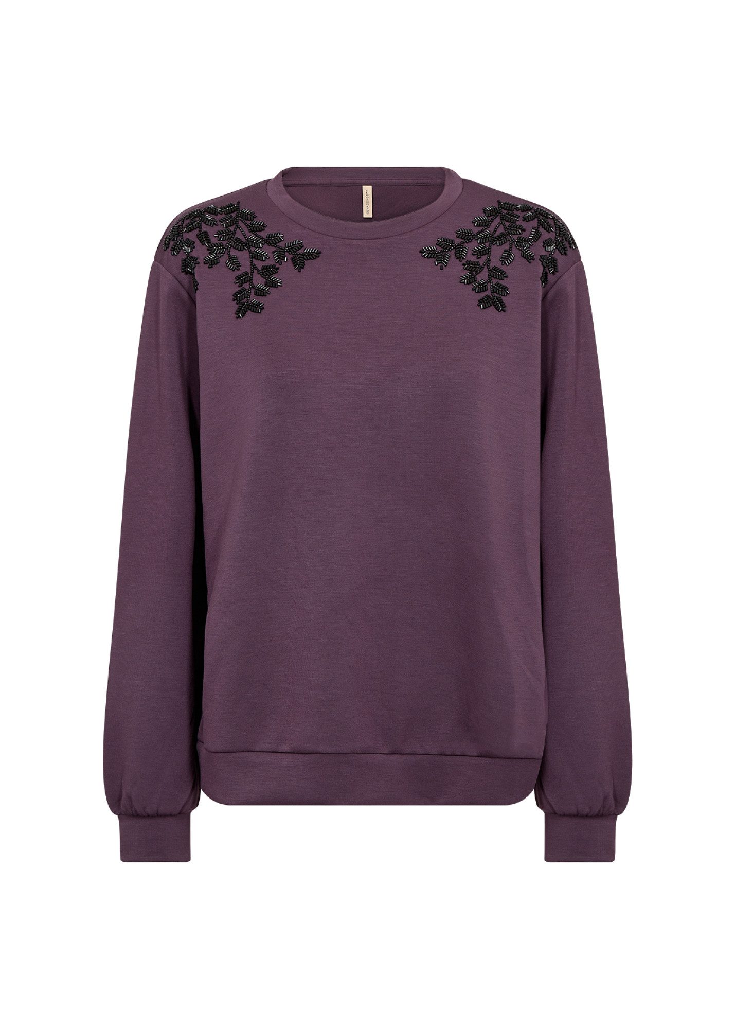 soyaconcept Sweatshirt SC-BANU 269 - Sweater Damen mit Strass an den Schultern