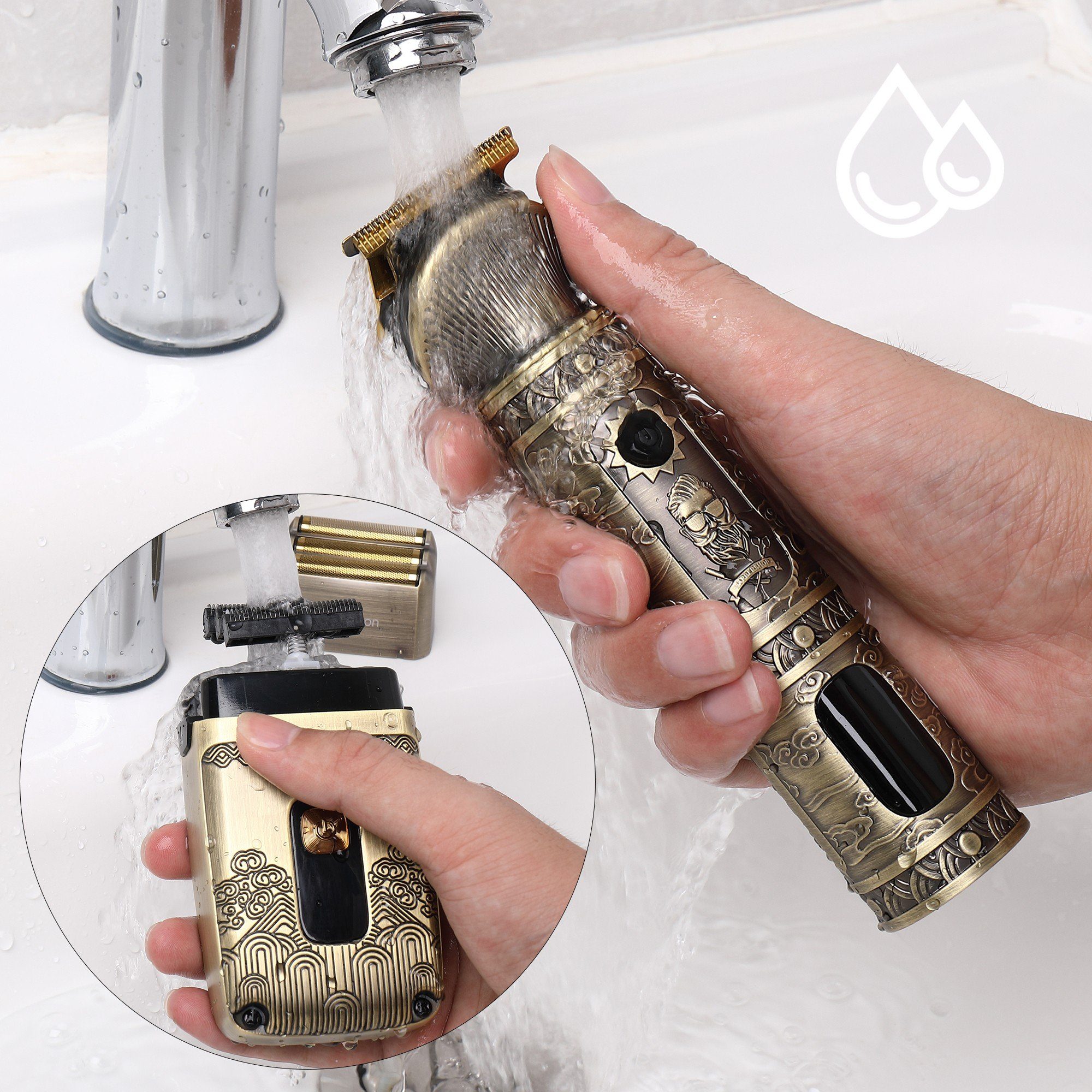 Scttomon Haarschneider RSCW-767, 3-in-1-Trimmer, Elektrischer Rasierer für Herren – Bild 5 von 5