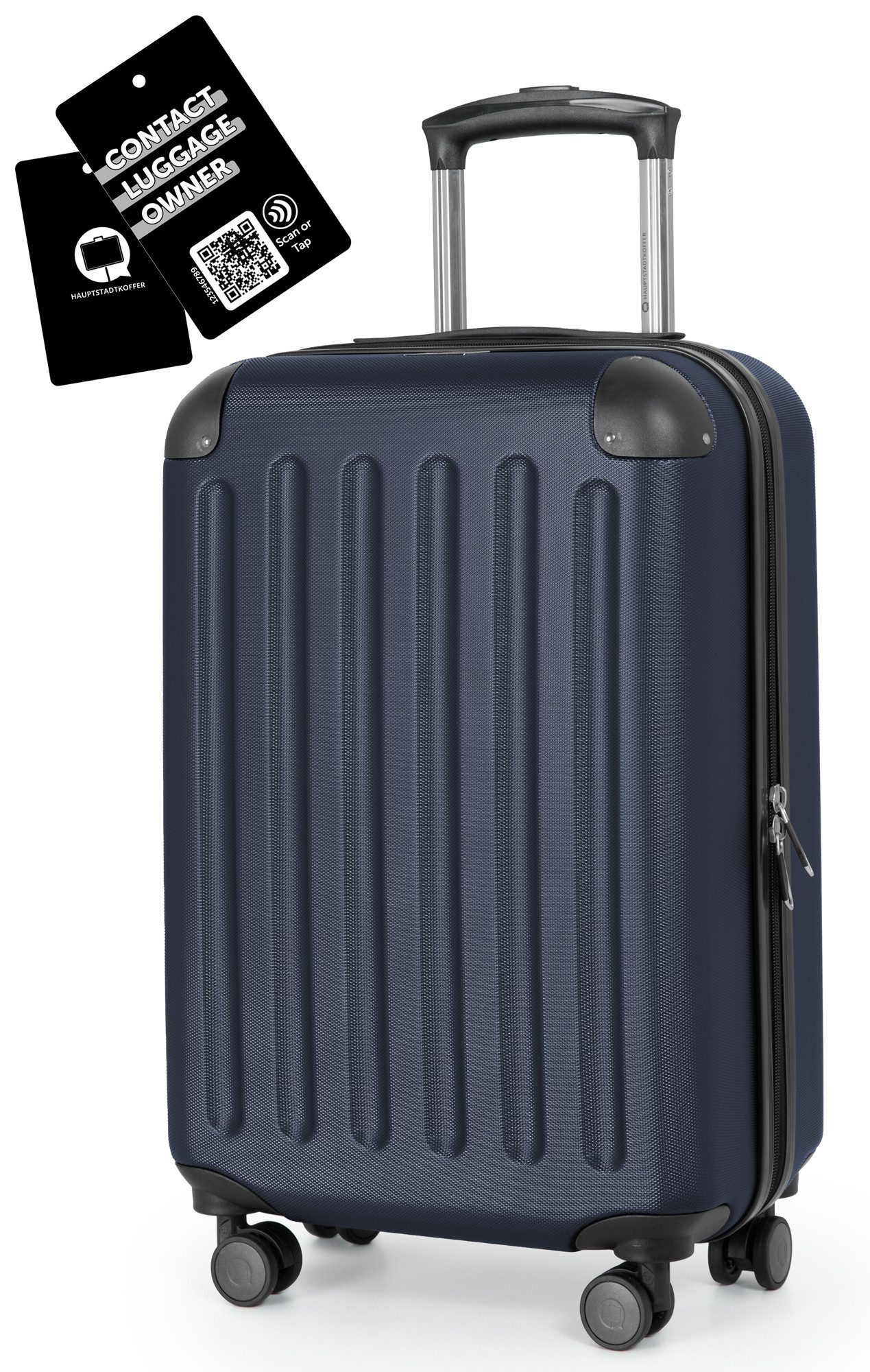 Hauptstadtkoffer Handgepäckkoffer Spree, 4 Rollen, Handgepäck Koffer Trolley, 55 x 35 x 20 cm, 33 Liter, ABS