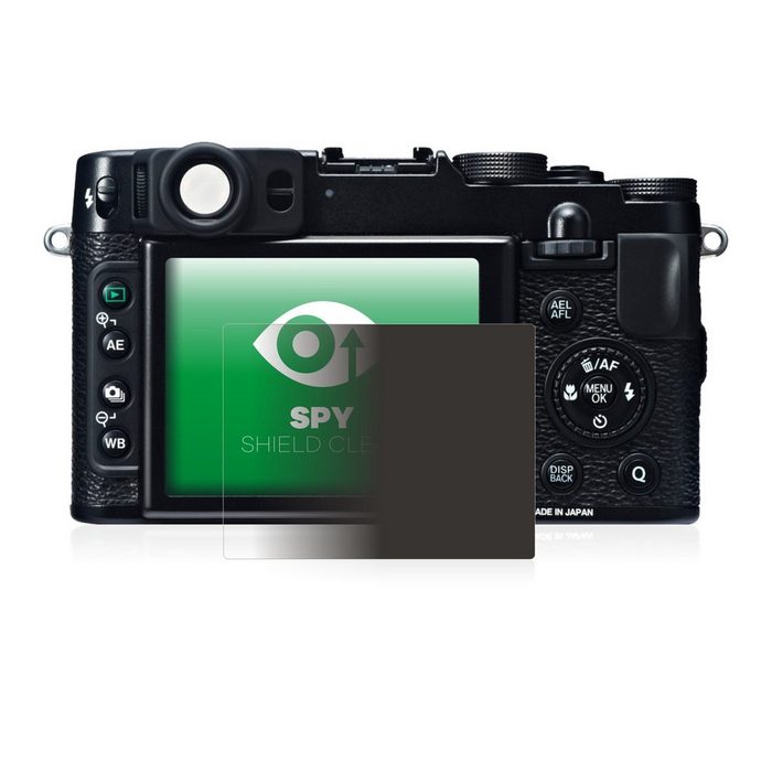 upscreen Blickschutzfolie für Fujifilm X20 Displayschutzfolie Blaulichtfilter Privacy Folie Schutzfolie Sichtschutz klar Anti-Spy