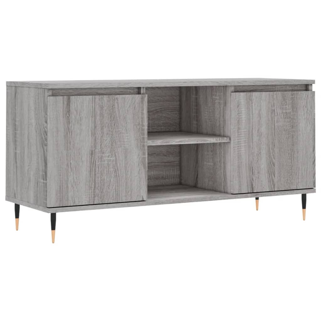 vidaXL TV-Schrank TV-Schrank Grau Sonoma 104x35x50 cm Holzwerkstoff (1-St) günstig online kaufen