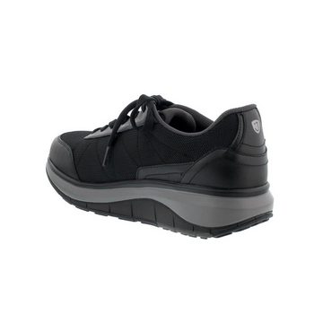 Joya Cancun Black Sneaker, Premium Leder/ Textile, EMOTION - Wave-Sohle 18 Schnürschuh
