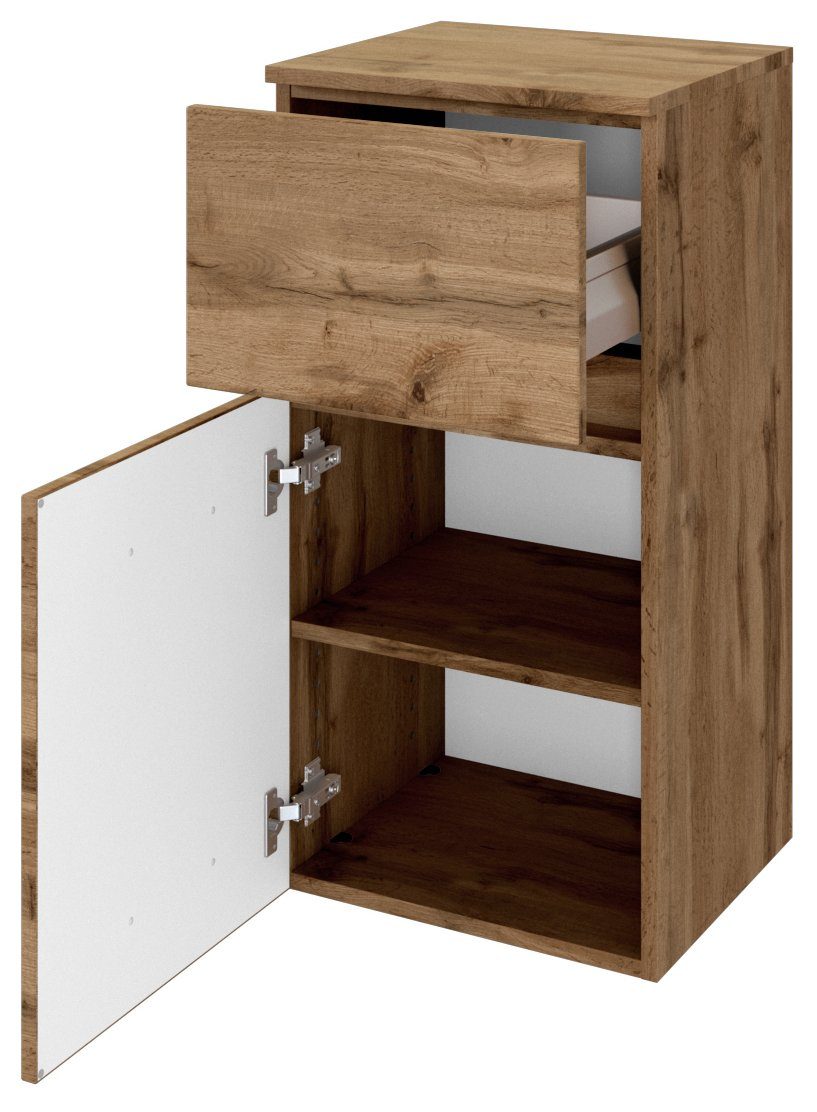 HELD MÖBEL Unterschrank Baabe 40 cm Wotaneiche/Wotaneiche
