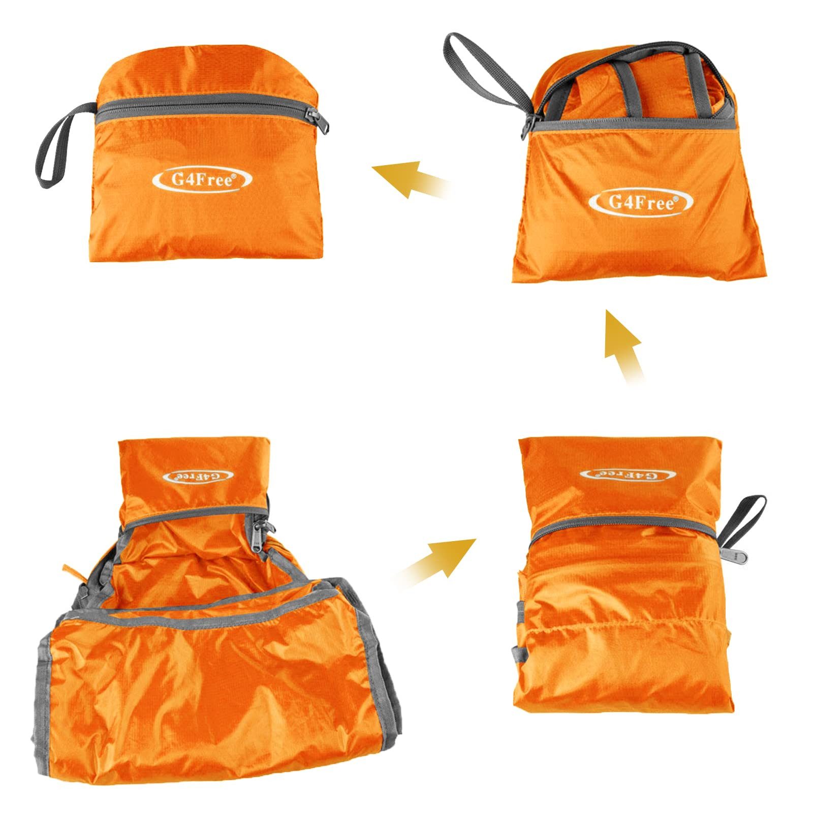 G4Free Trekkingrucksack 20L Trekkingrucksack Reiserucksack Minirucksack Daypack Faltbar, Freizeitrucksack Packsack Tagesrucksack Wanderrucksack Wasserabweisend