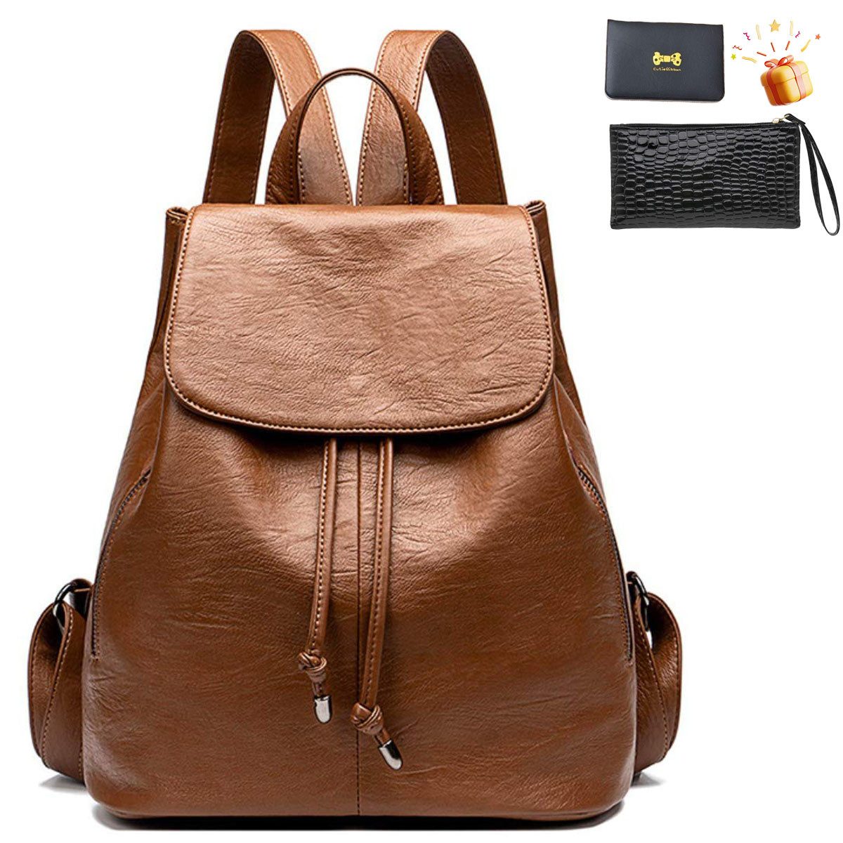 RWEUOQ Rucksack PU-Leder-Rucksack, Casual Bag Classic günstig online kaufen