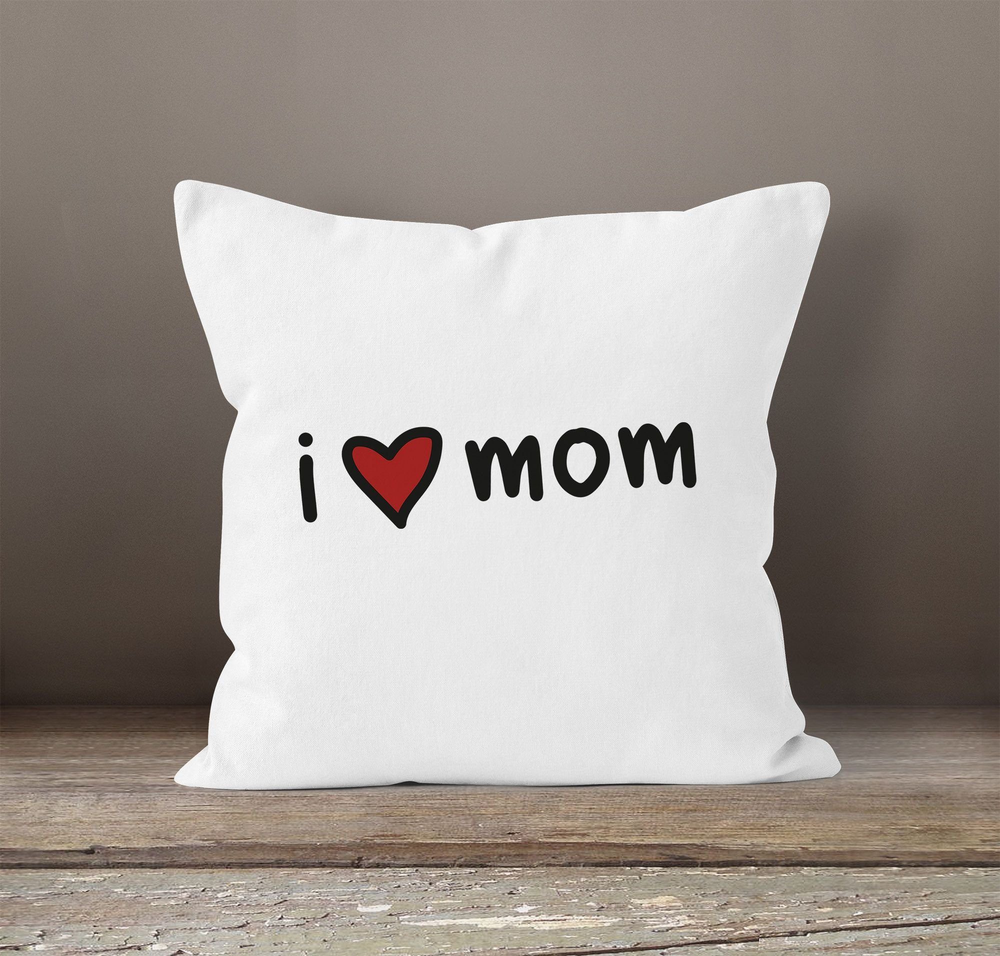 SpecialMe Dekokissen Kissen-Bezug I Mutti für love Ich Herz Mom liebe Mama Geschenk dich Muttertag SpecialMe®