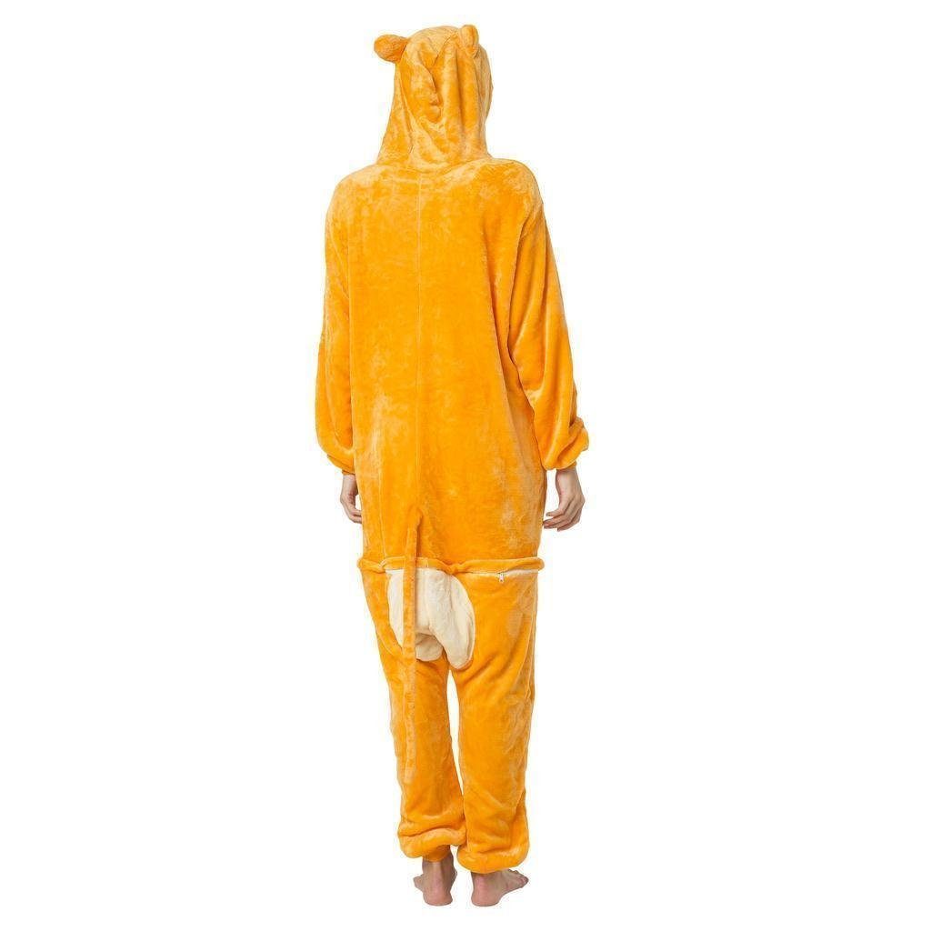 Katara Partyanzug Zoo Wilde Tiere Jumpsuit Kostüm Erwachsene S-XL, Karneval - Kostüm, Kigurumi - Affe orange M (155-165cm)